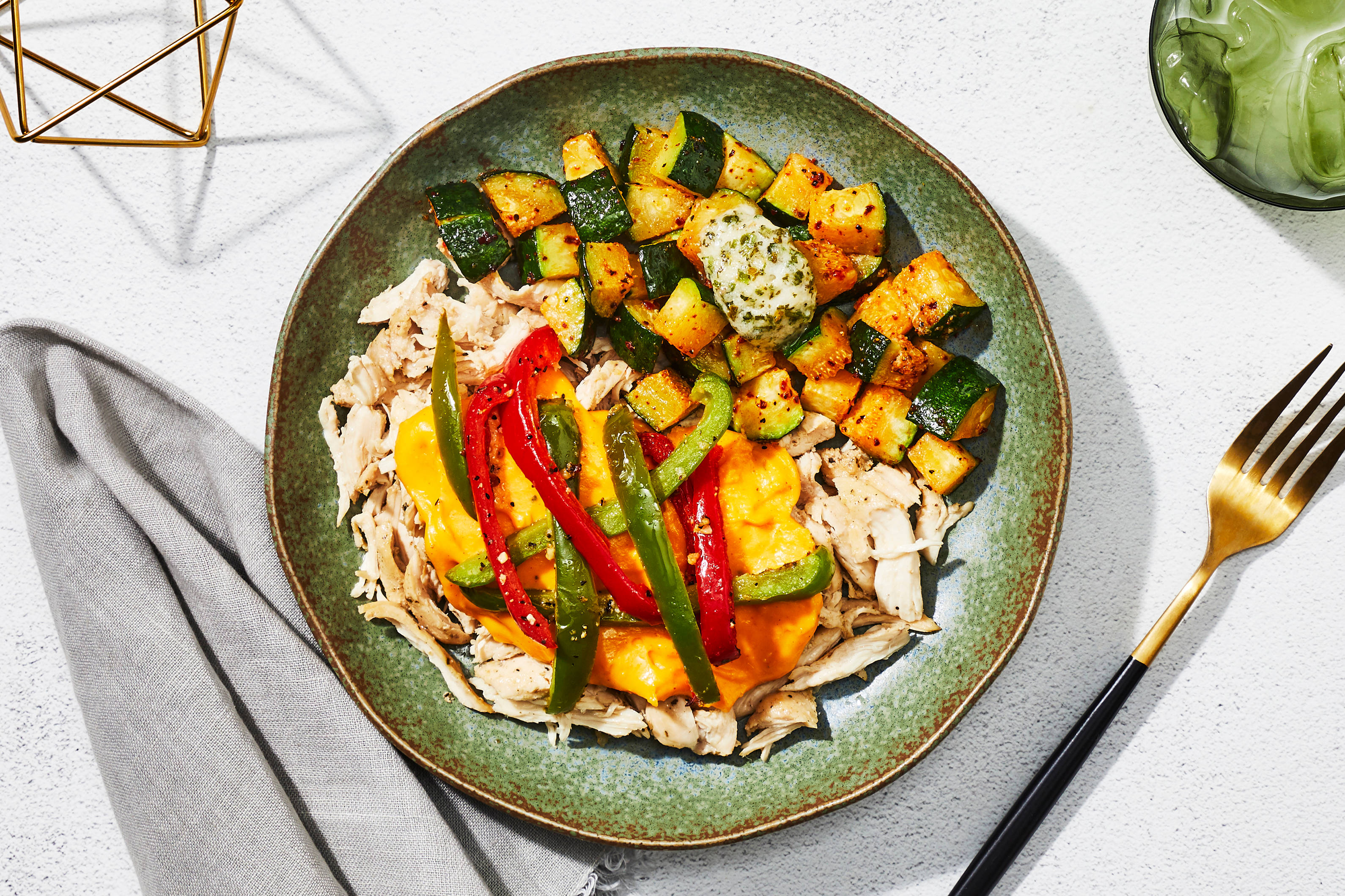 Cheesy Chicken & Peppers