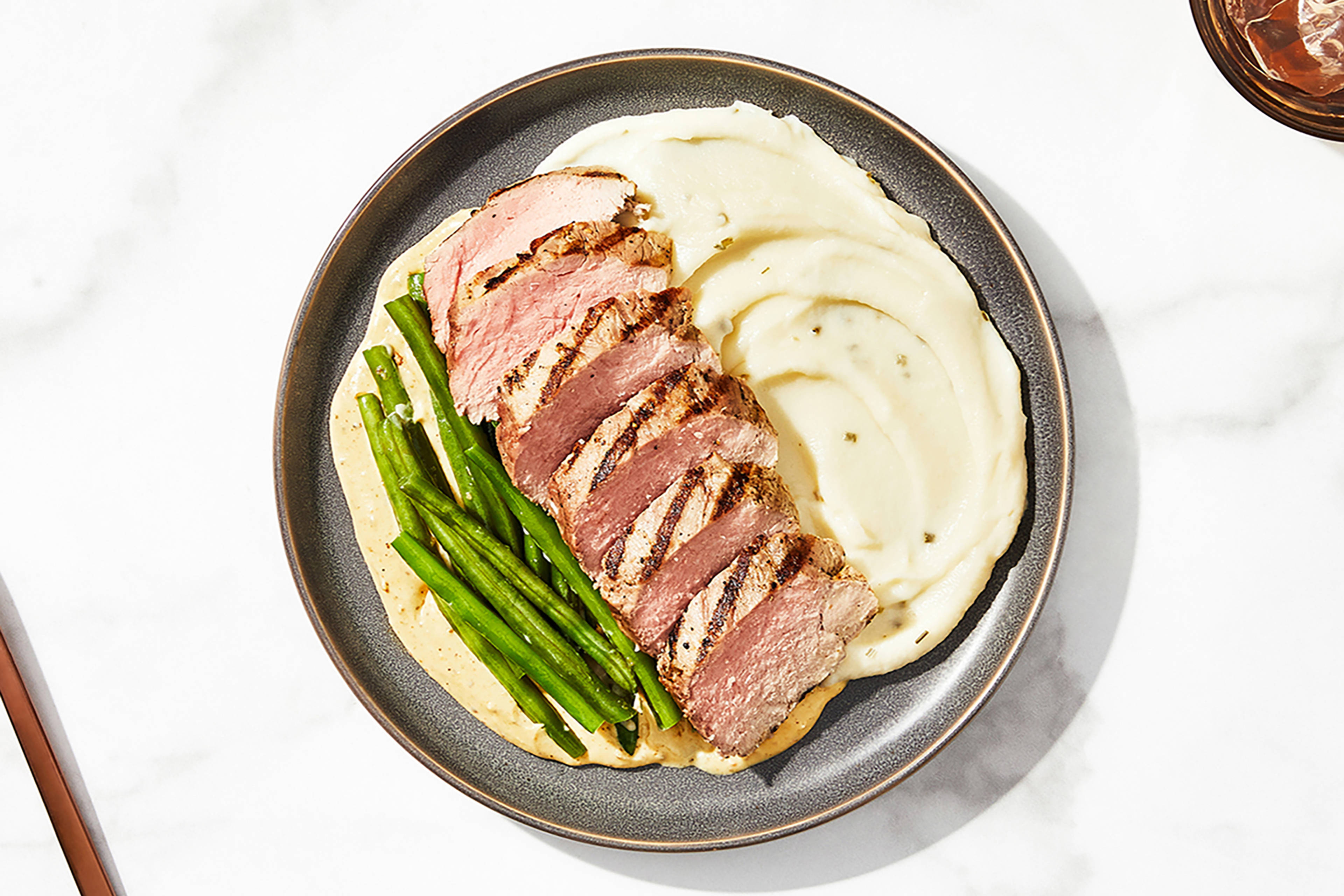 Filet de porc au poivre vert