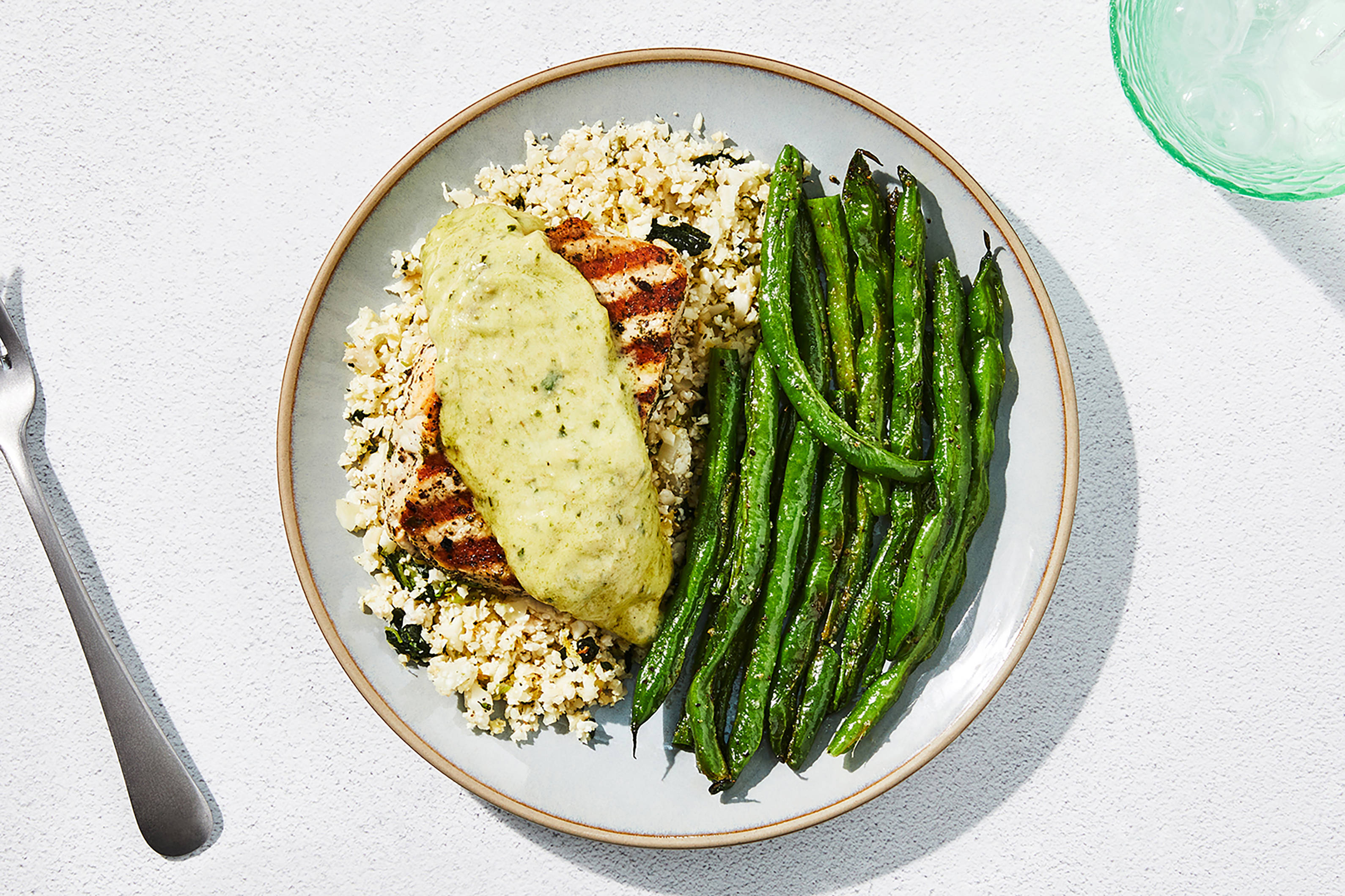 Creamy Pesto Pork Chop