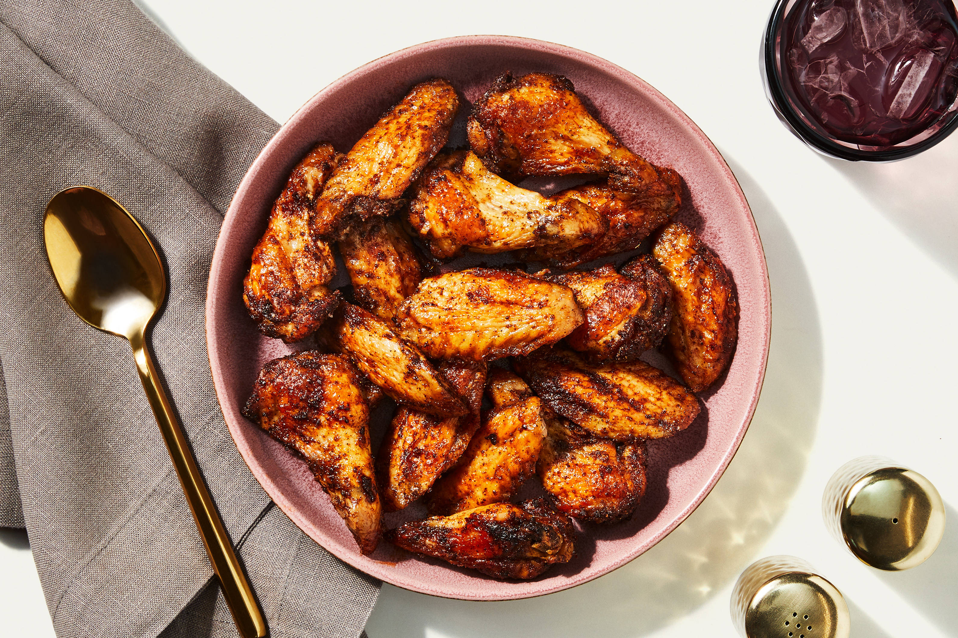 Roasted BBQ-Rubbed Chicken Wings