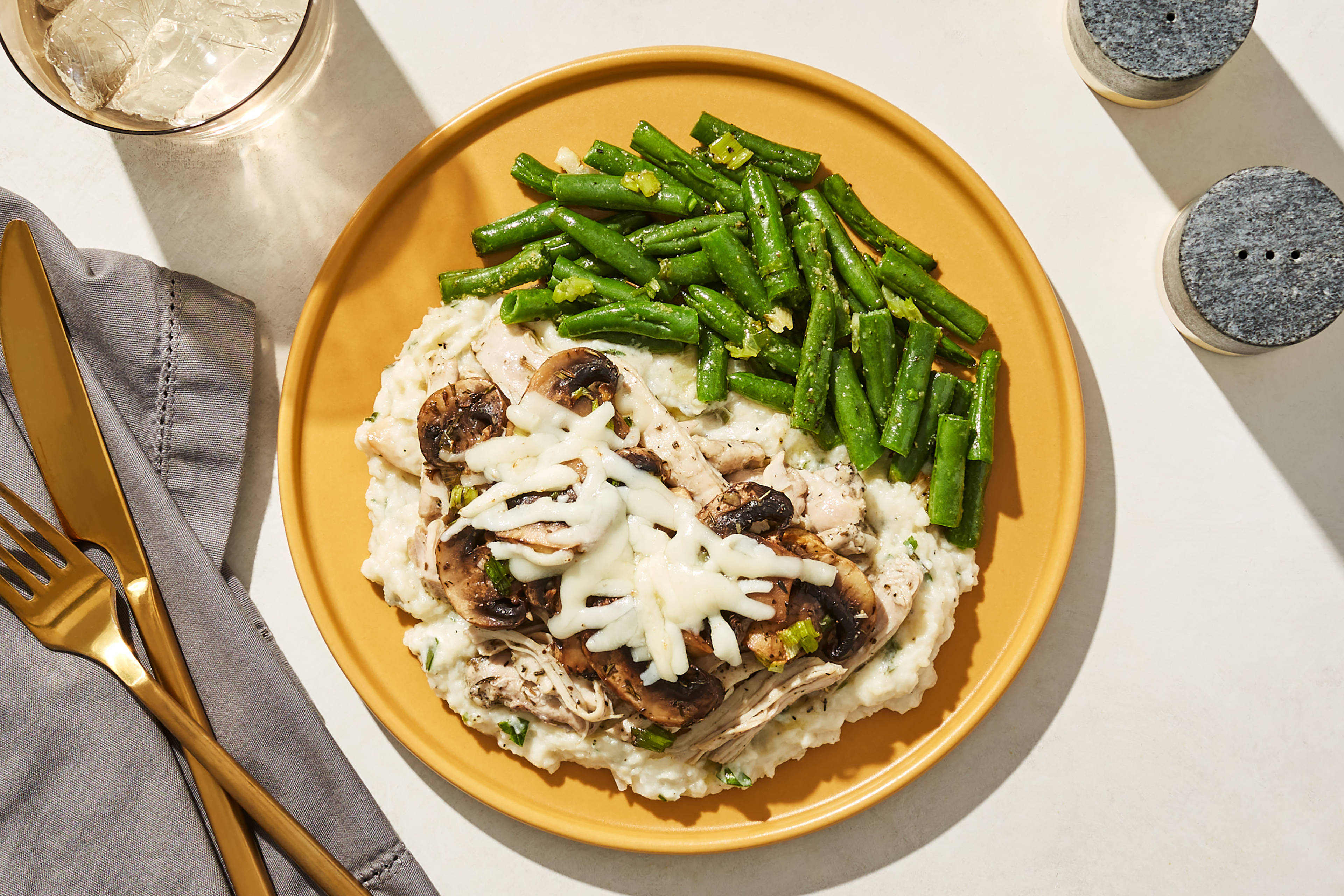 Garlic-Mushroom Chicken Thighs