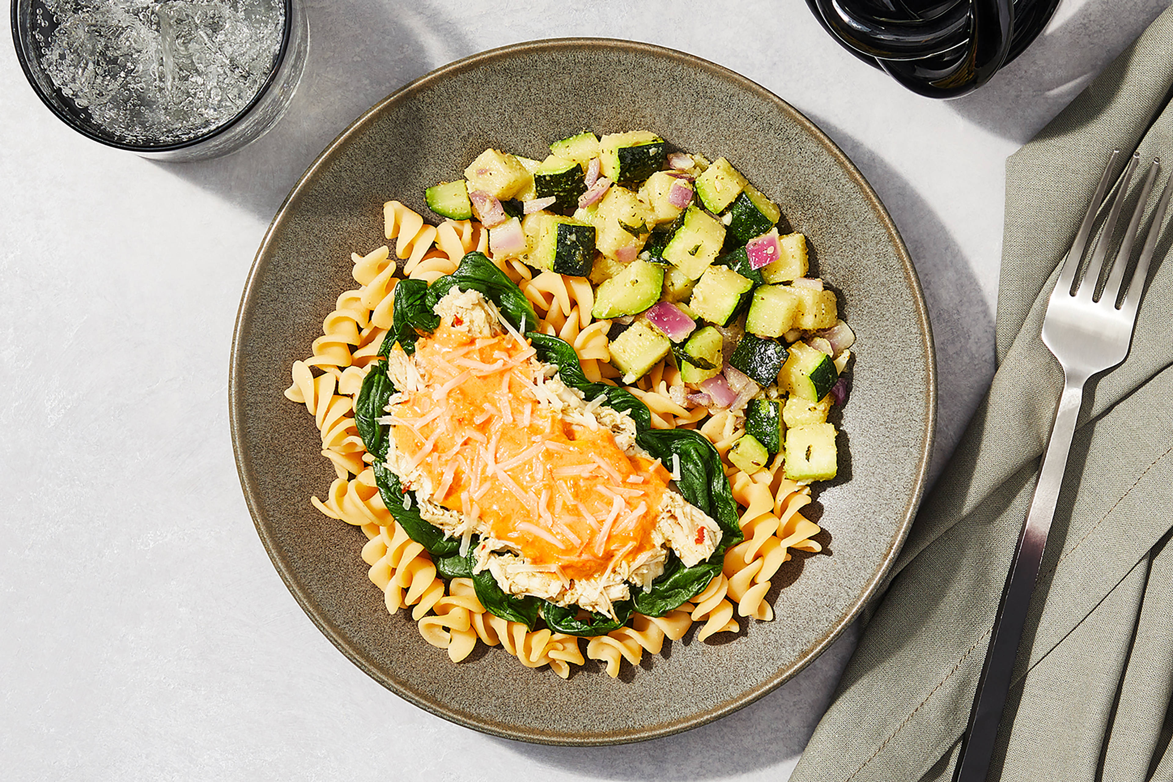 Sun-Dried Tomato Chicken Fusilli