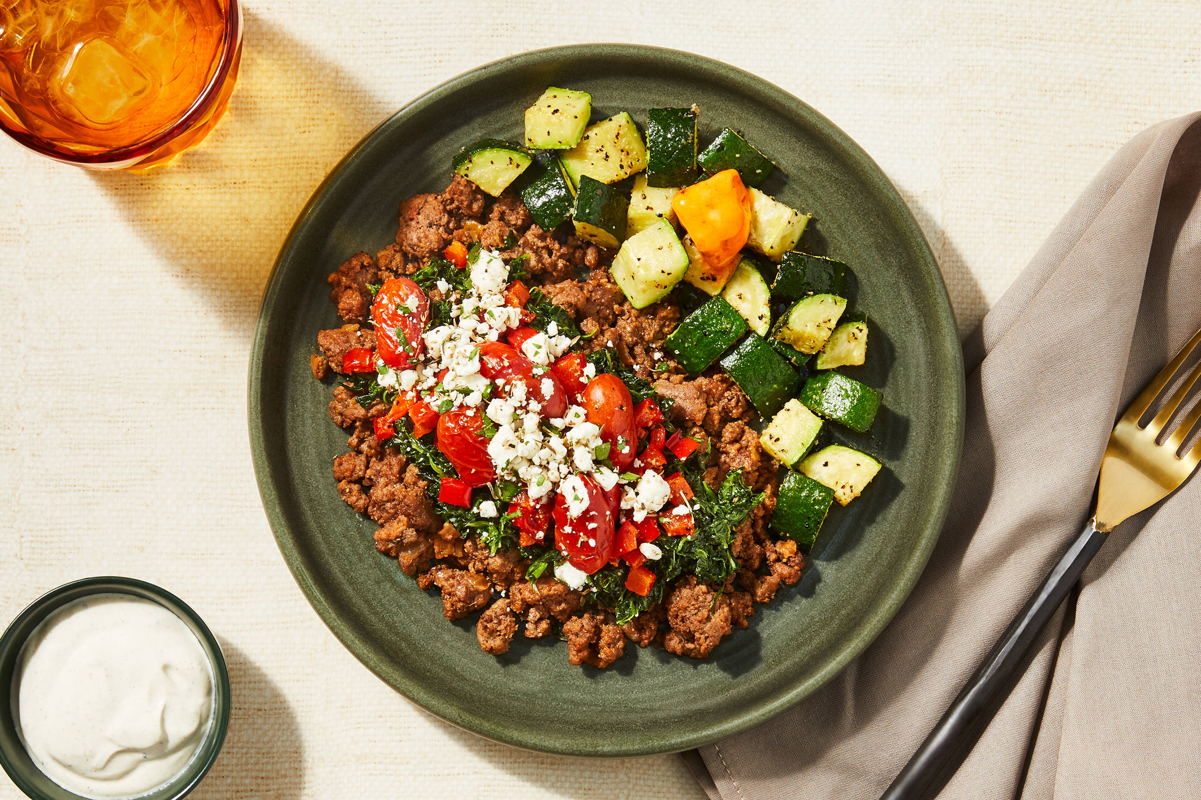 Hackfleisch "Griechischer Art" – mit Feta