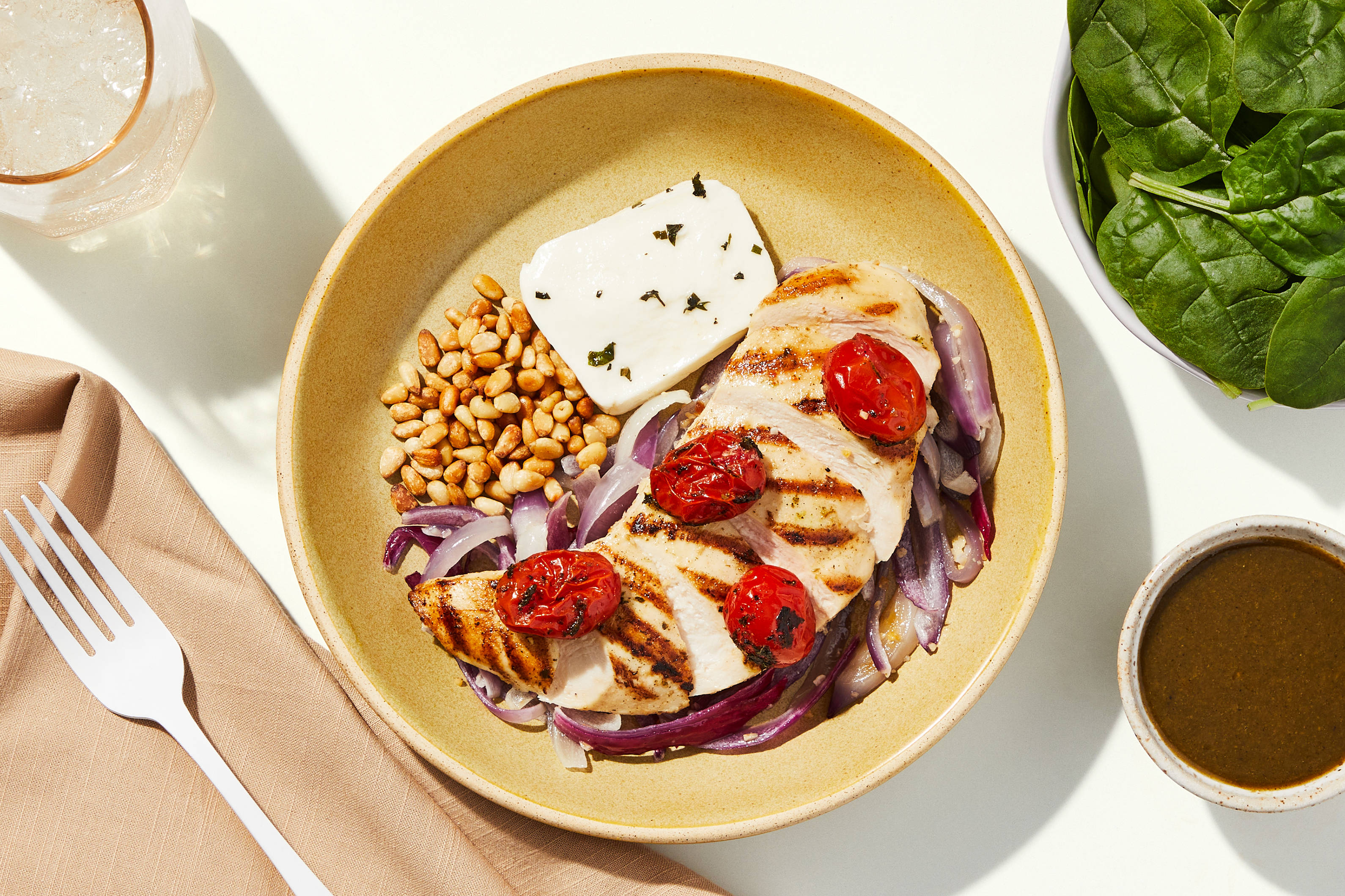 Salad Topper - Roasted Tomato Caprese & Grilled Chicken