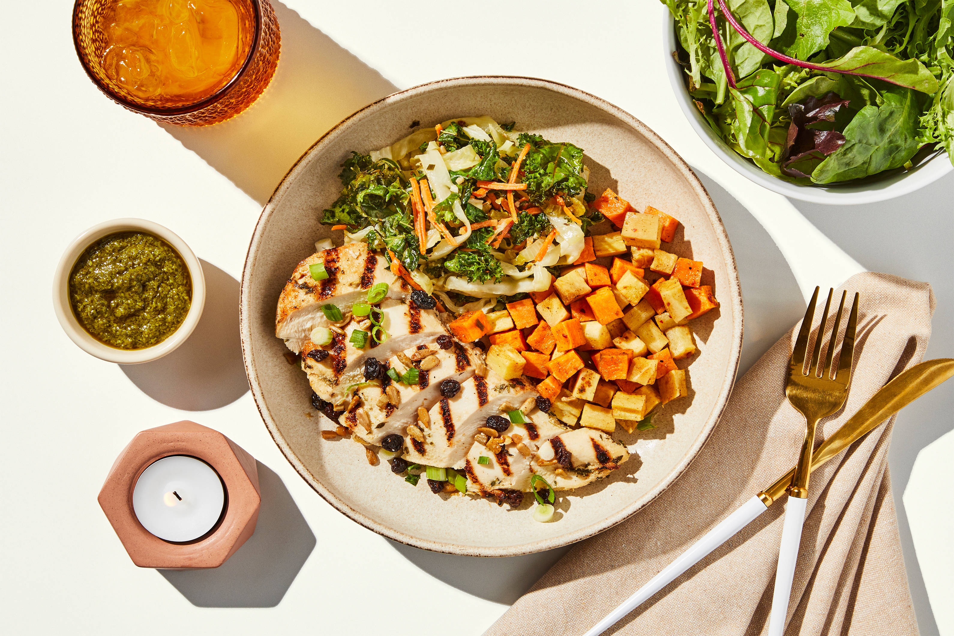 Salad Topper - Sweet Potato, Currant & Grilled Chicken