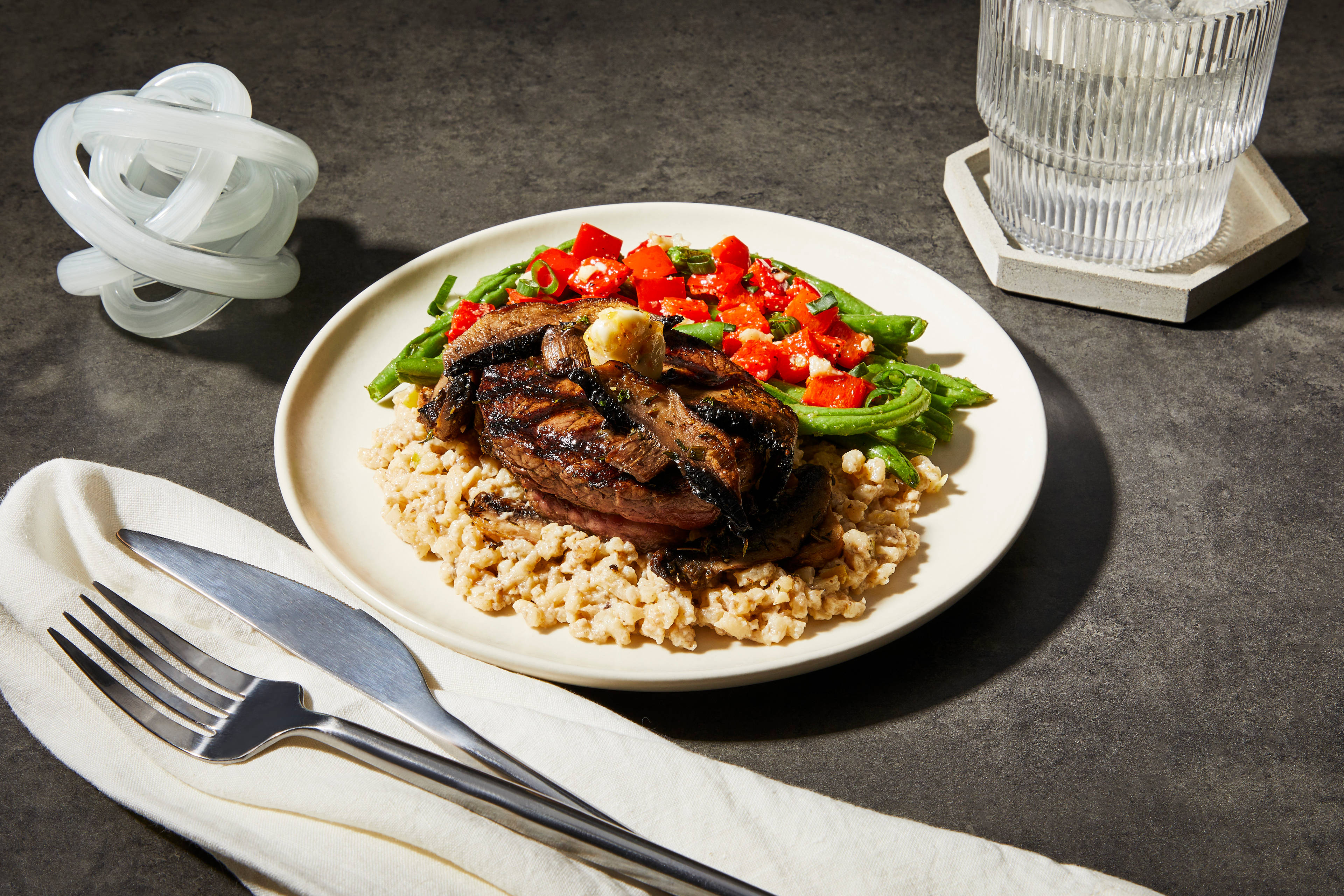 Filet Mignon & Mushroom Risotto