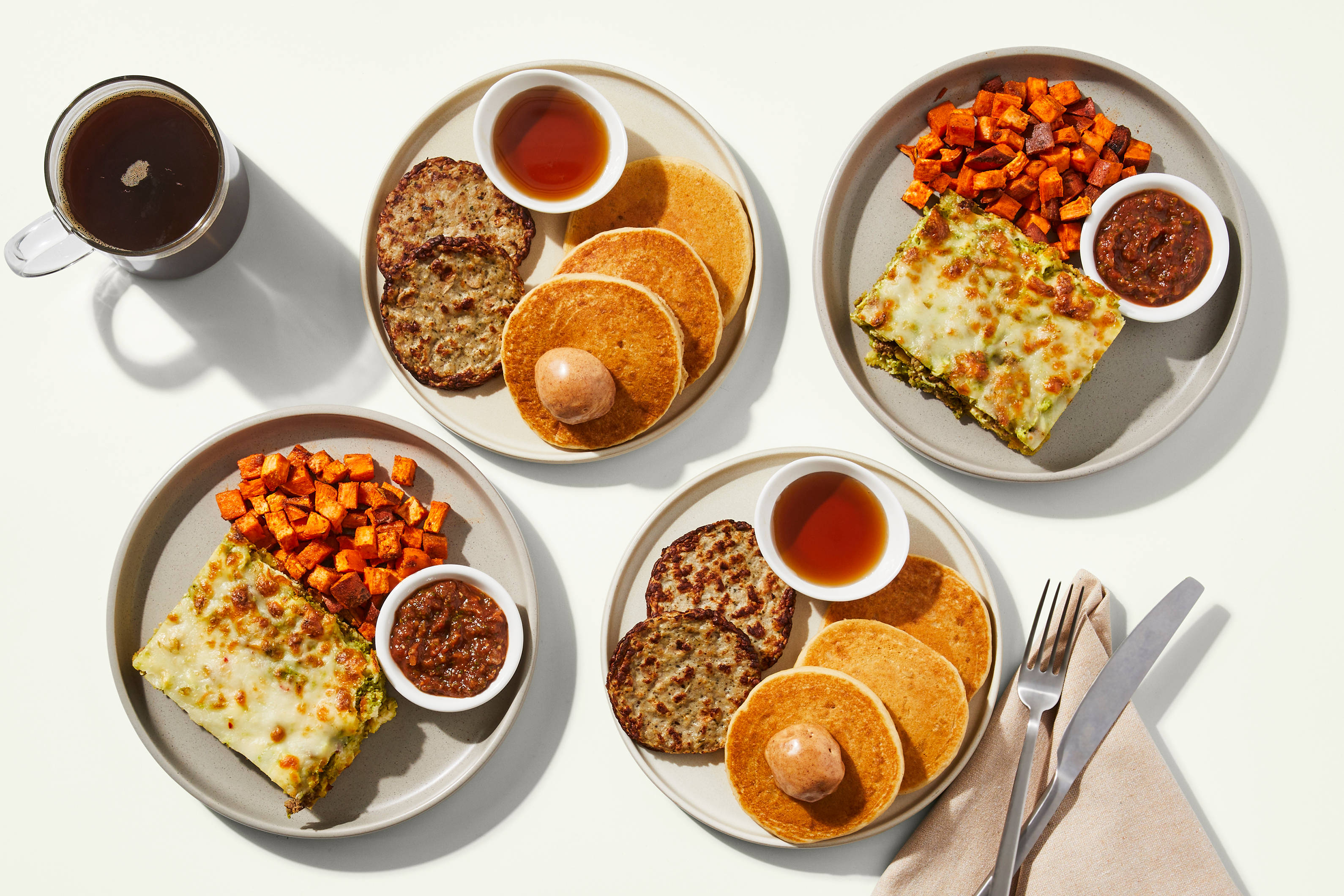 Breakfast Bundle: Pancakes & Sausage & Breakfast Tostada Bake