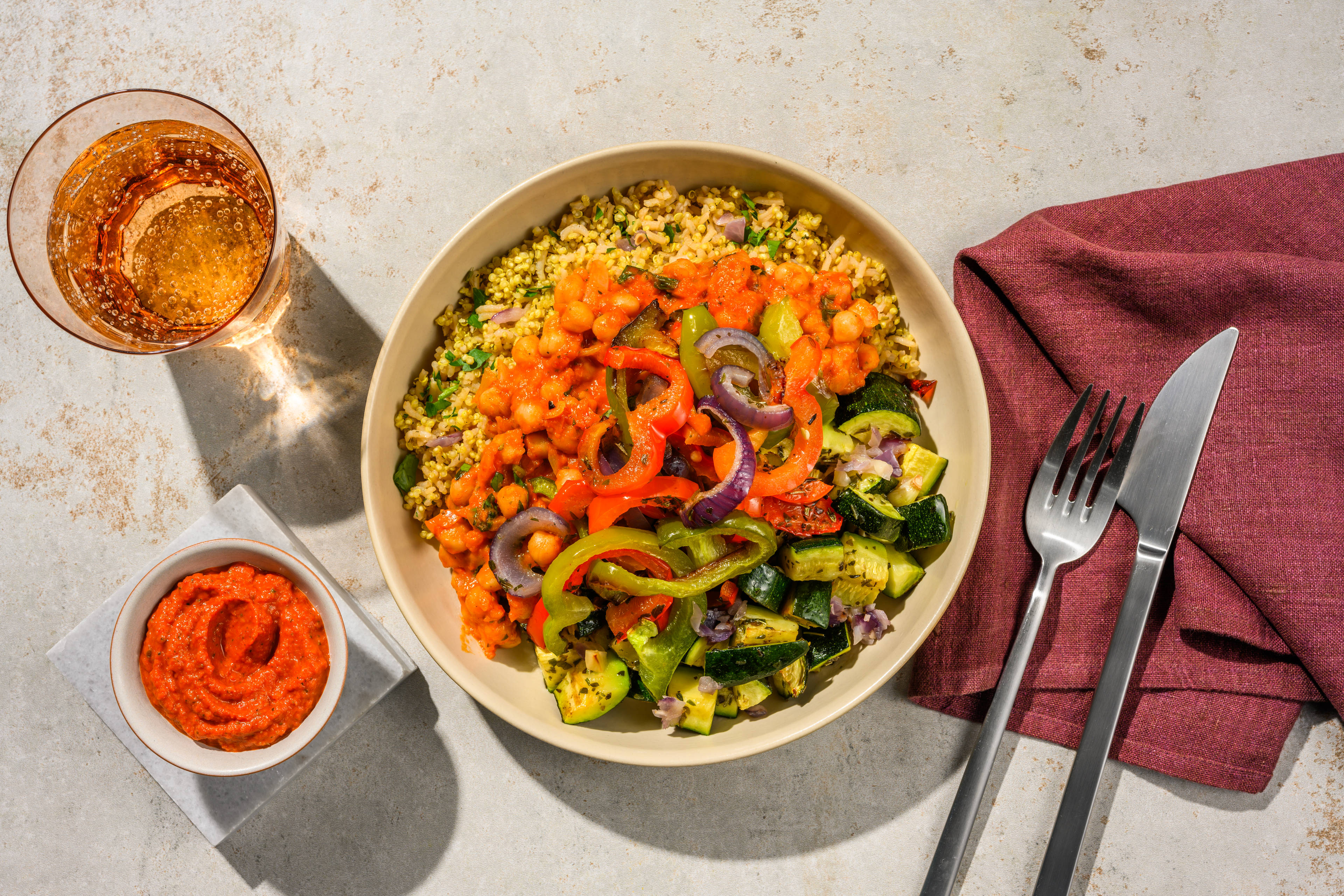 Italiaanse kikkererwten bowl