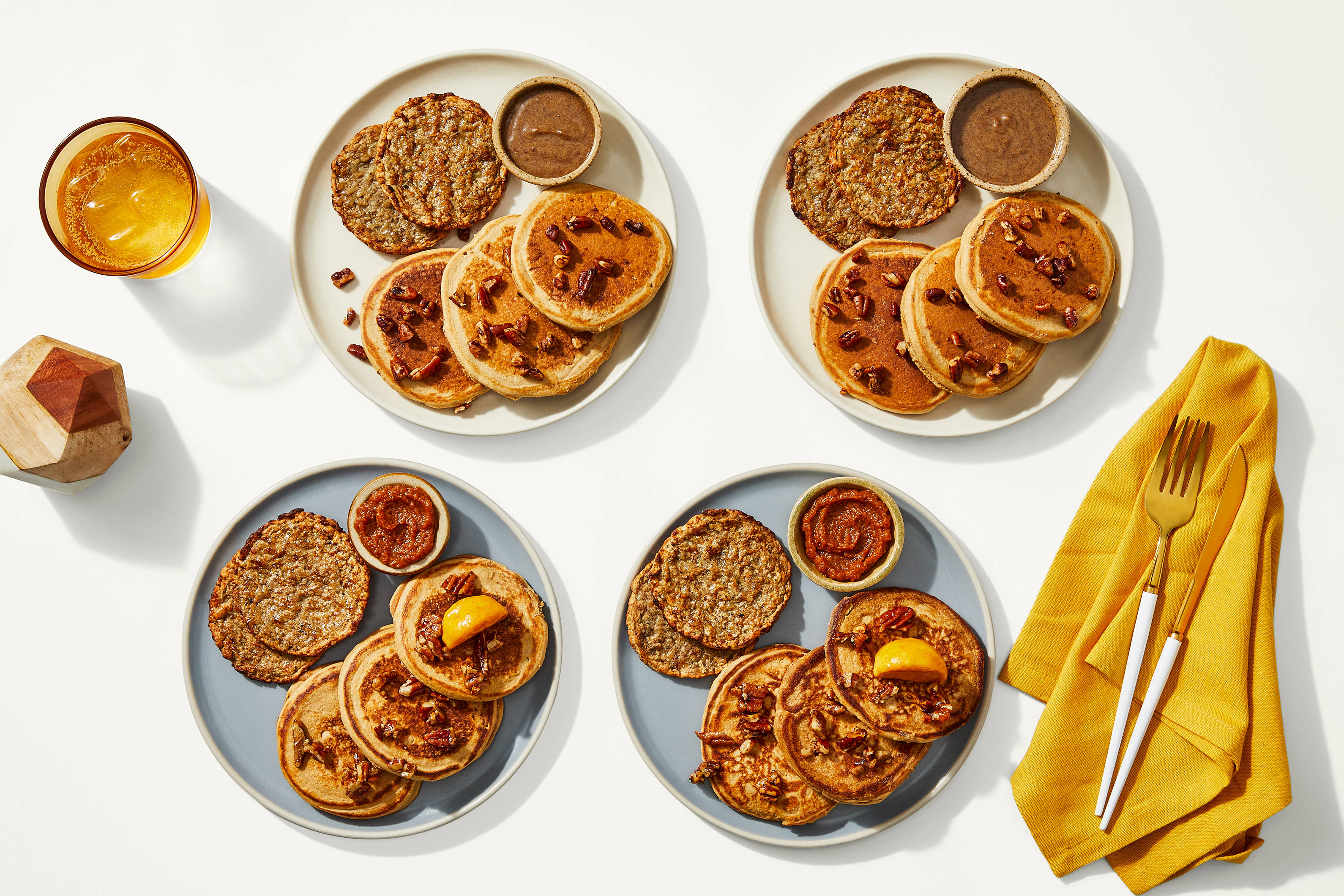 Pancake Bundle - Autumn Spiced Pancakes & Pumpkin Butter & Sticky Pecan Pancakes