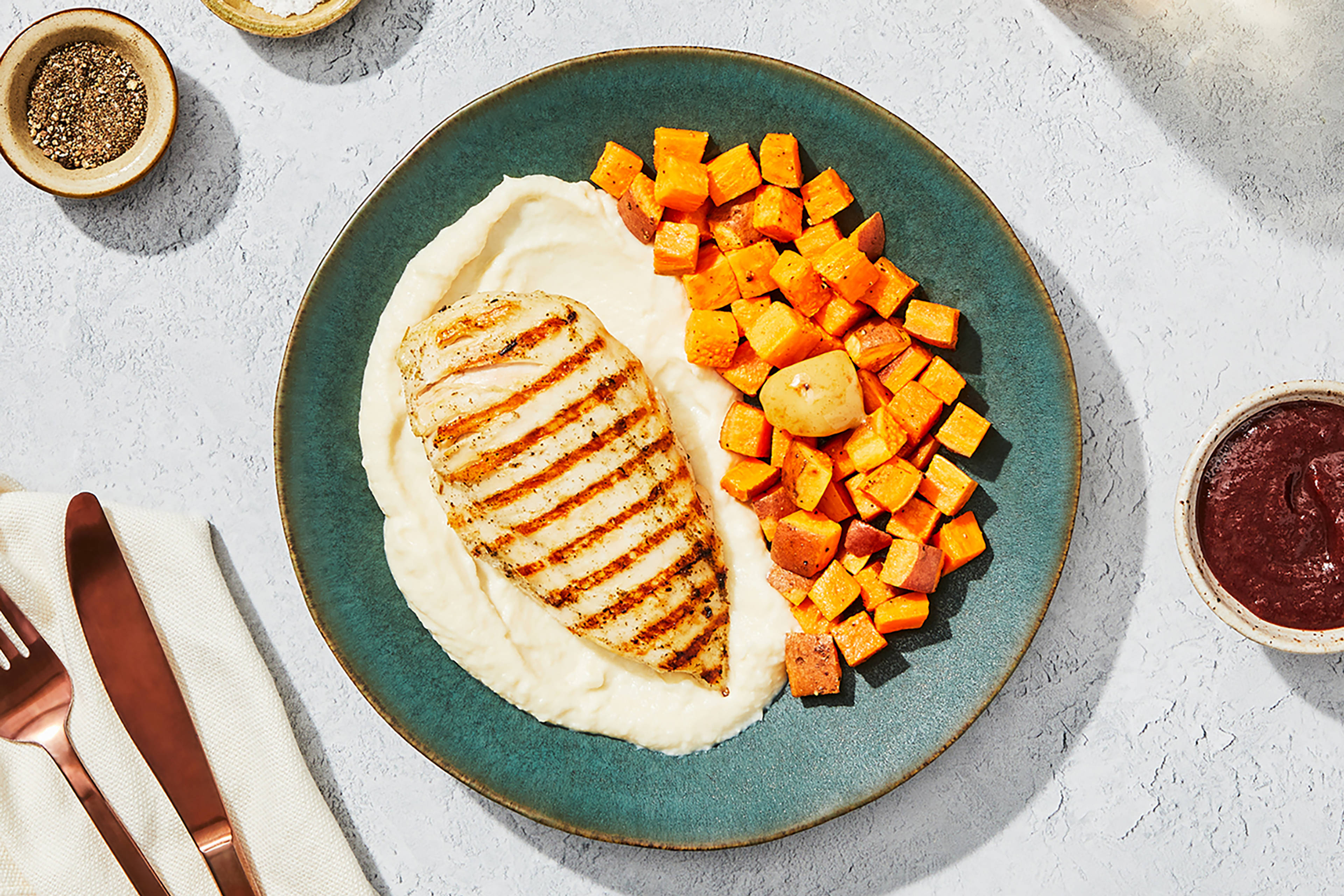 Sage Chicken & Maple Butter Sweet Potatoes
