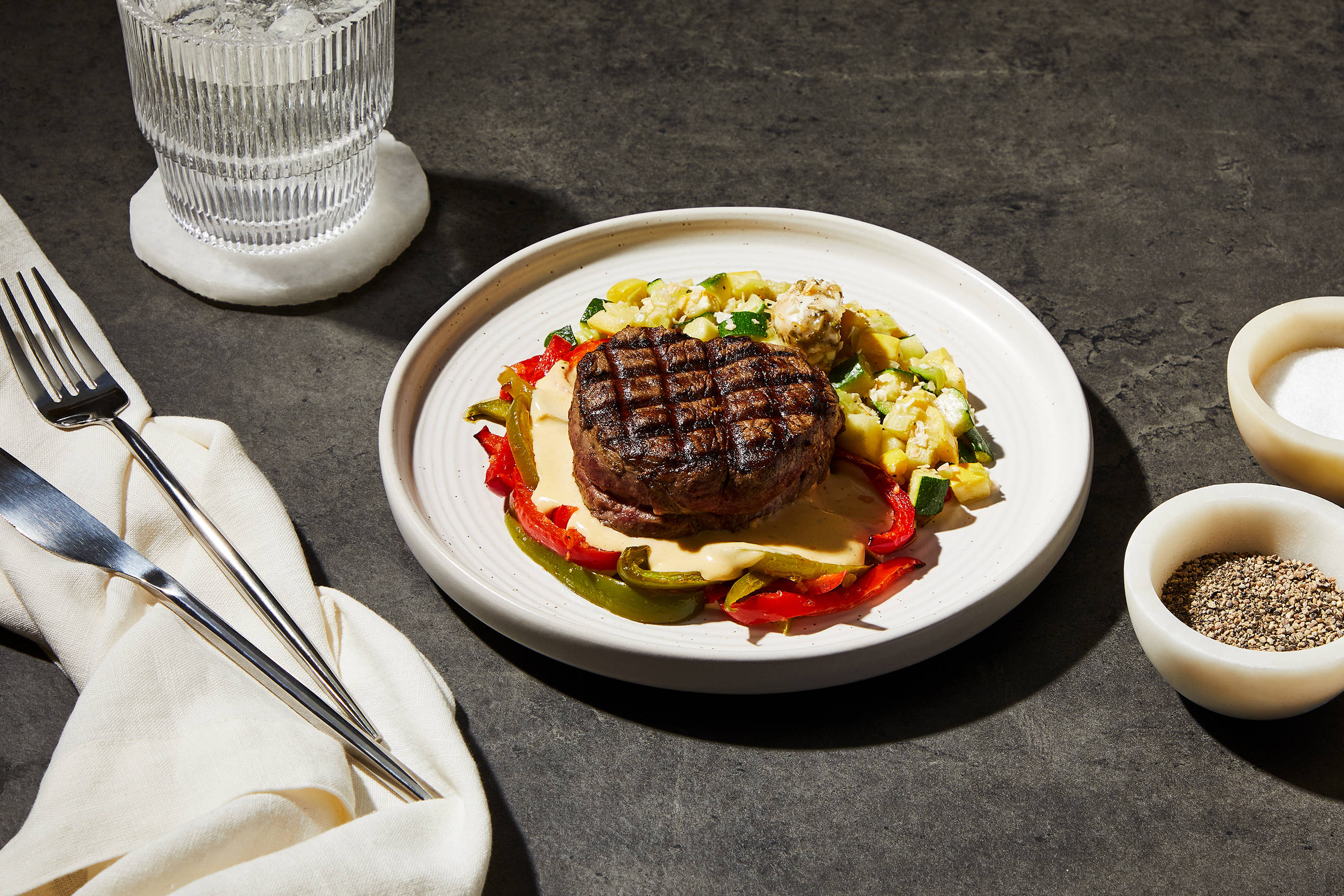 "Cheesesteak" Filet Mignon