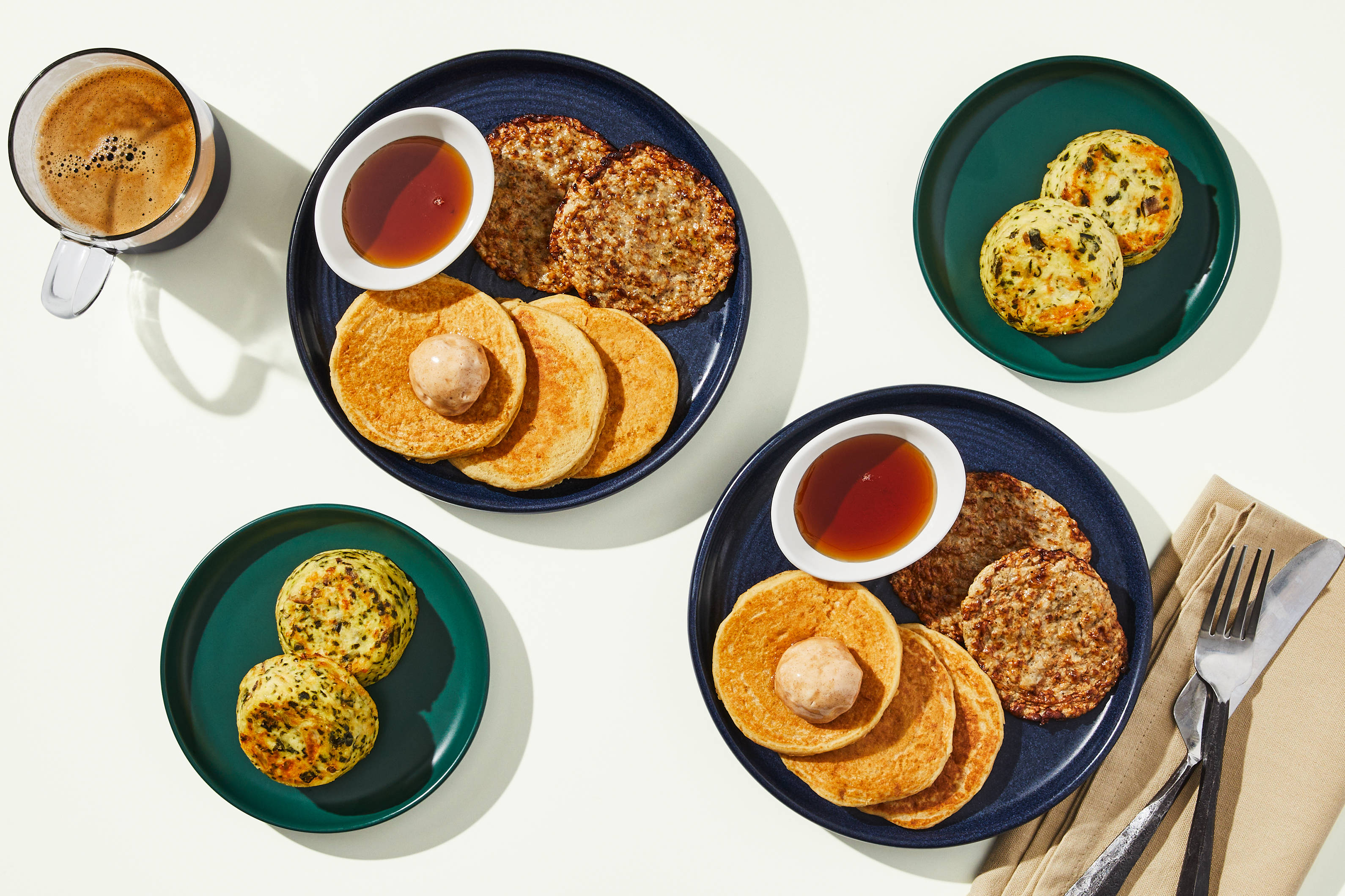 Breakfast Bundle - Pancakes & Sausage & Kale & Mushroom Egg Bites