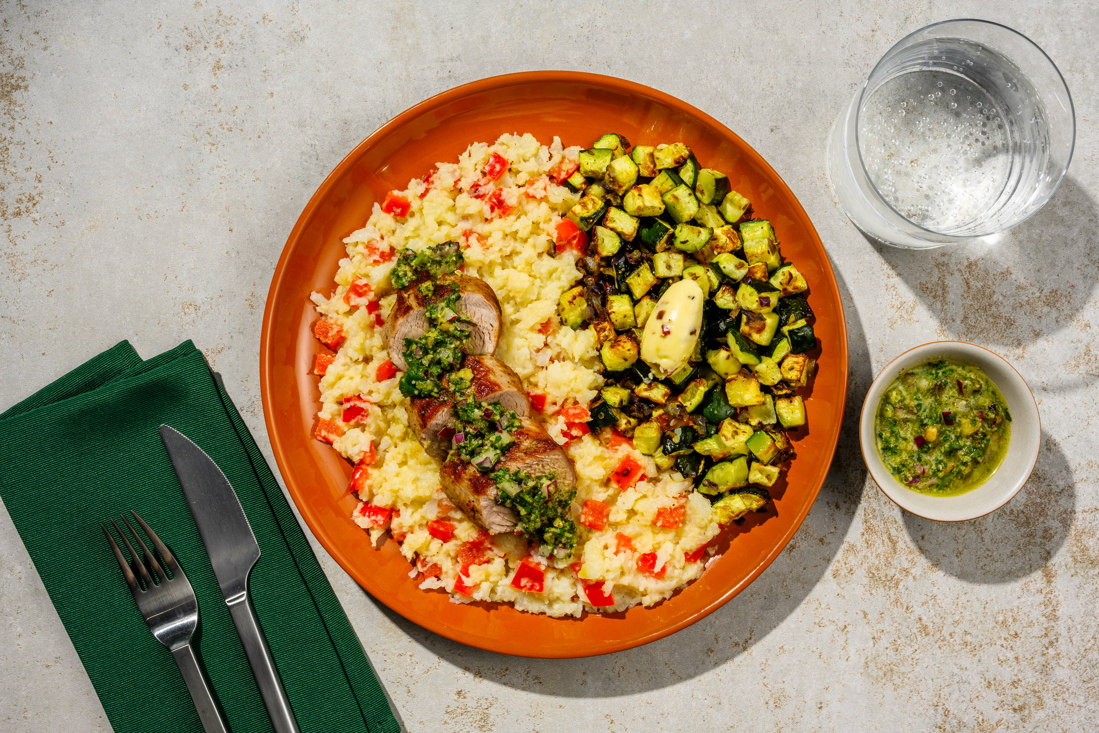 Varkenshaas met chimichurri