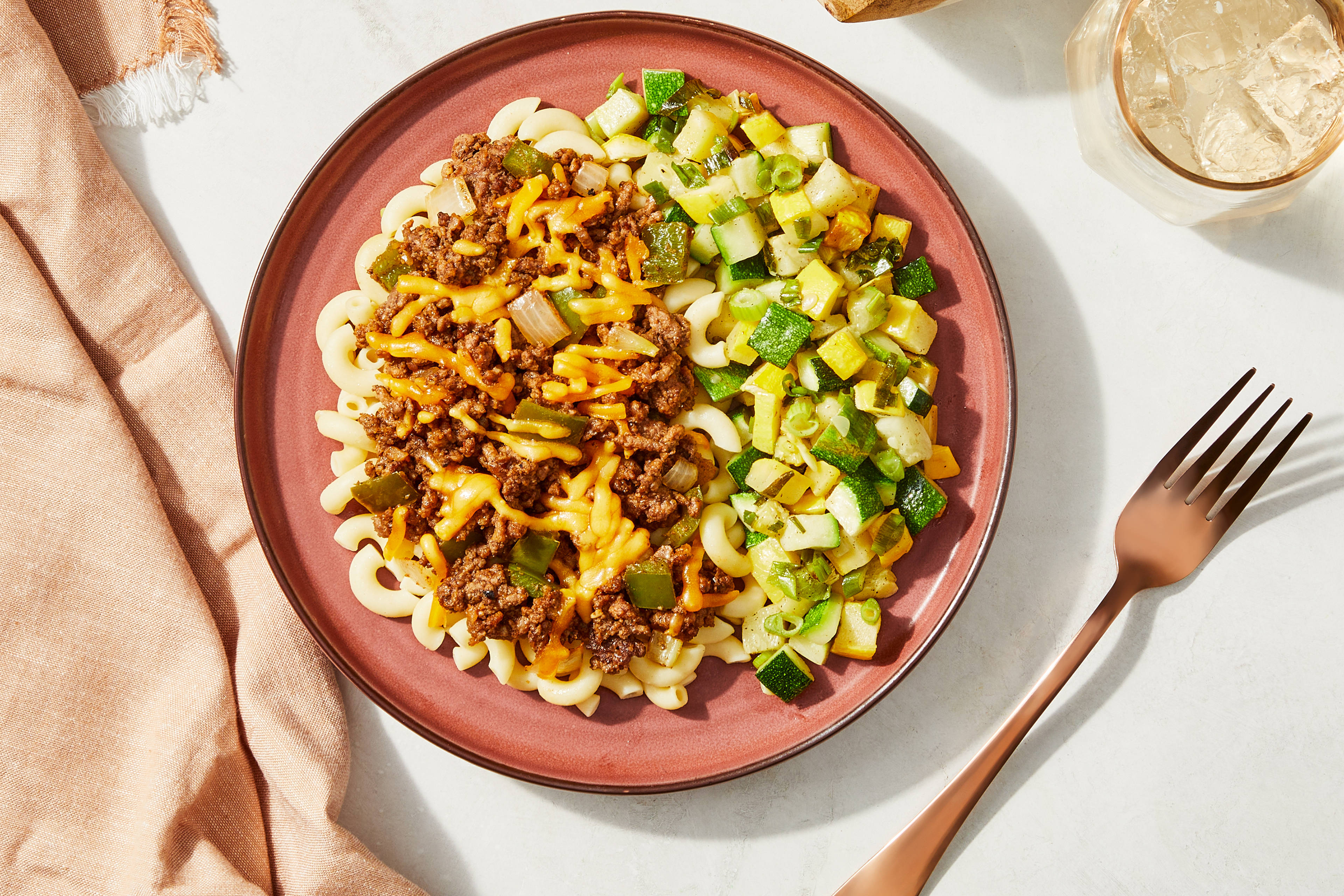 Sweet Tomato Beef & Pepper Macaroni
