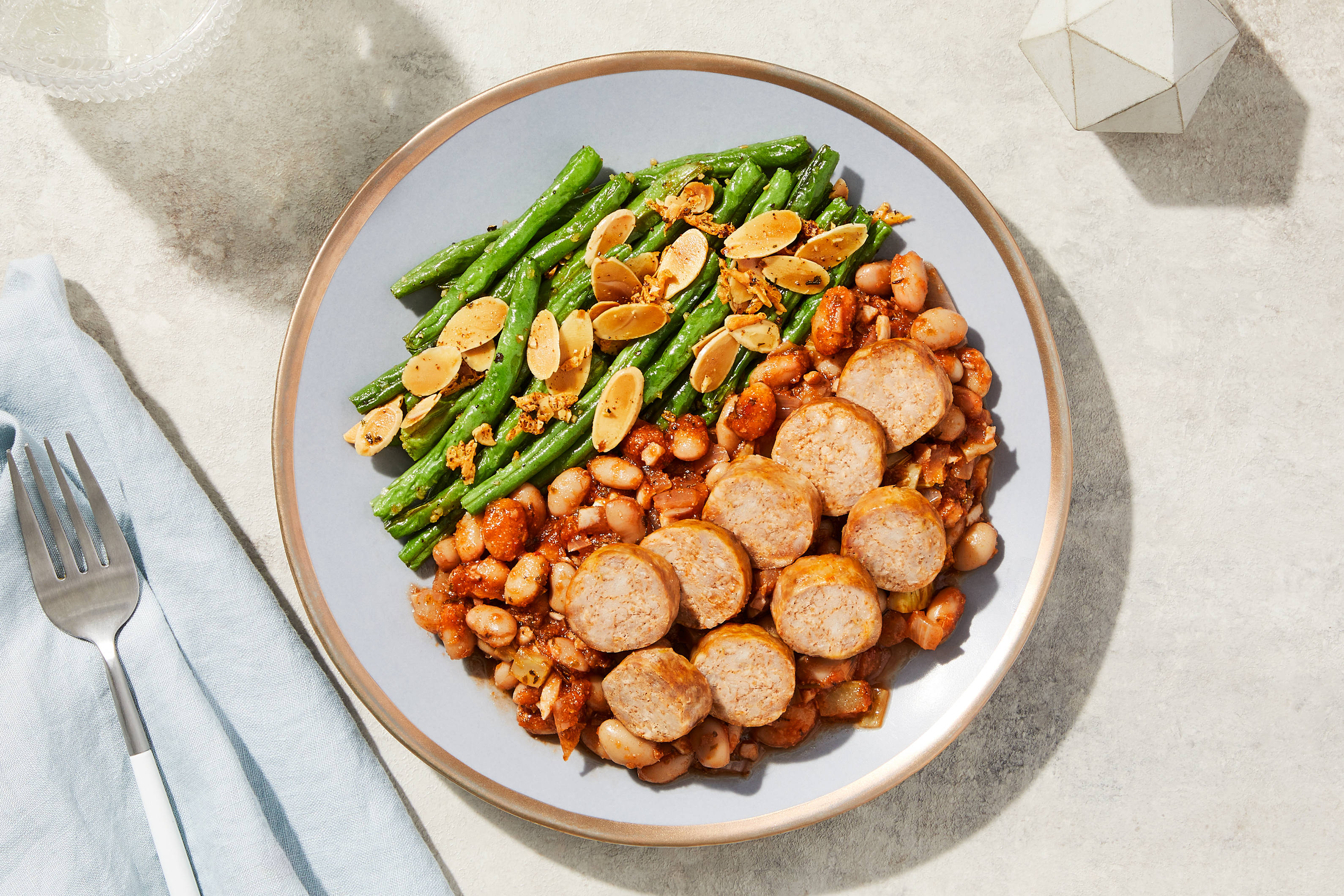 Sicilian White Bean & Sausage Stew