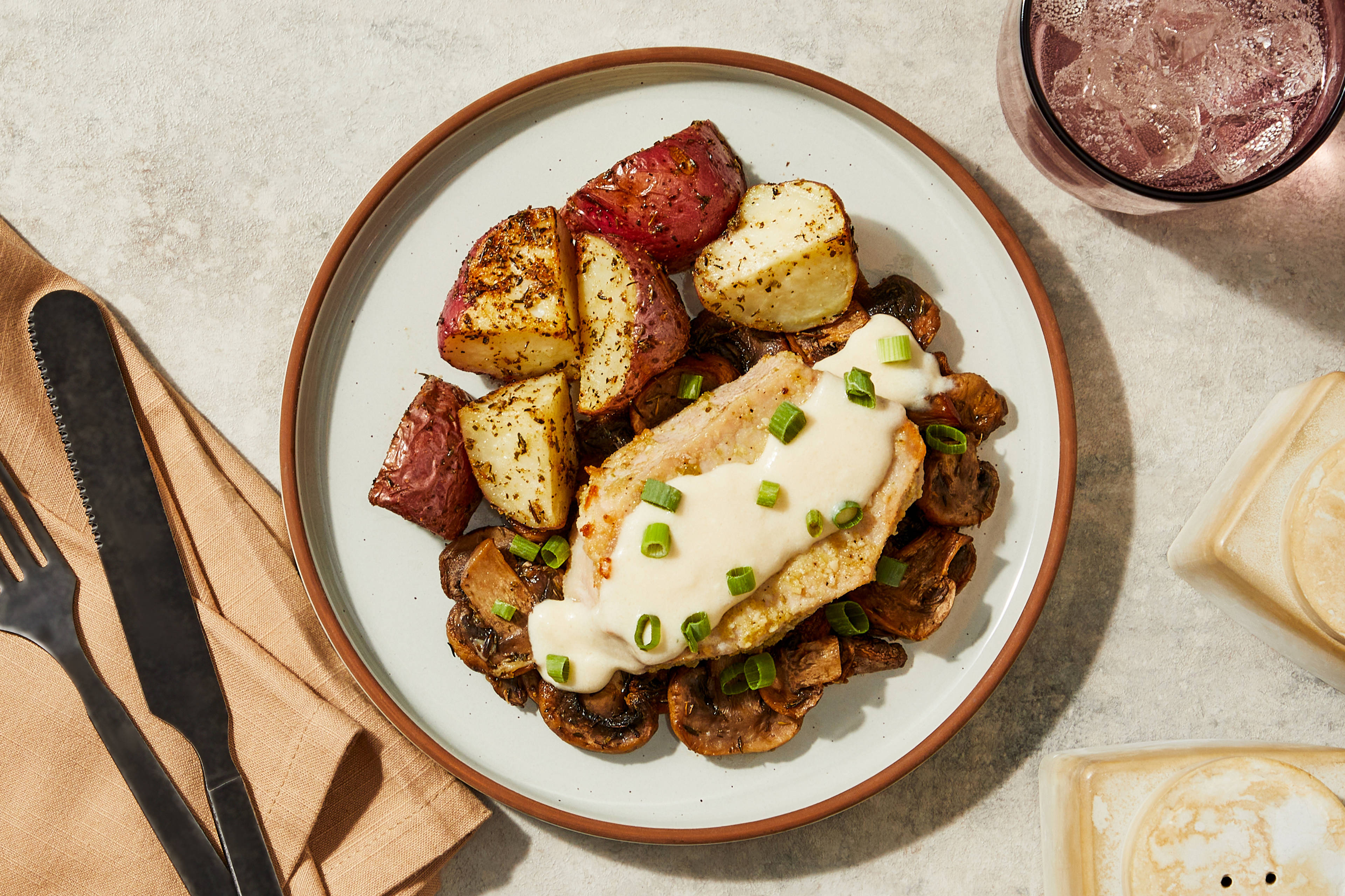Truffle Mushroom Pork Chop