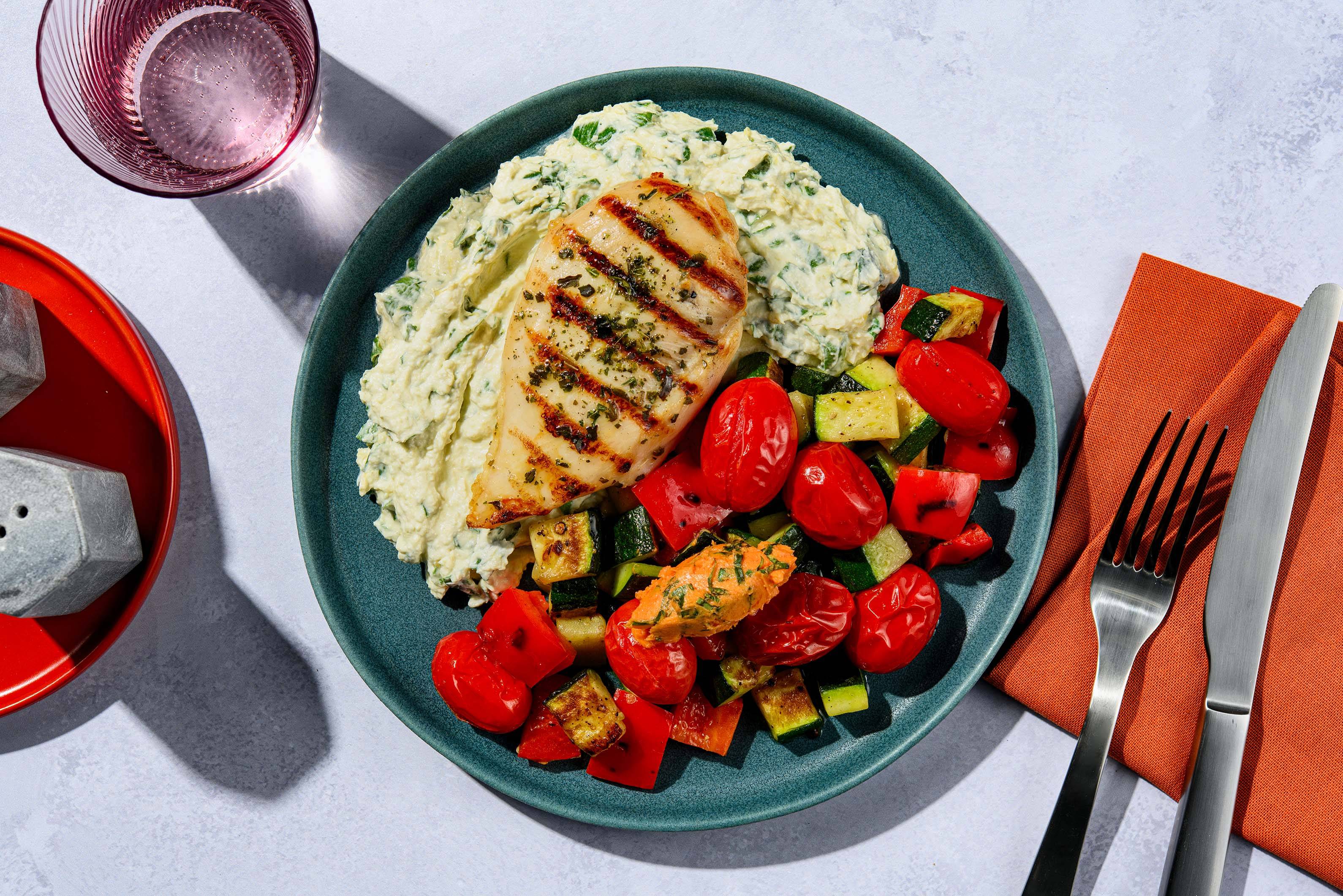 Chicken in creamy spinach