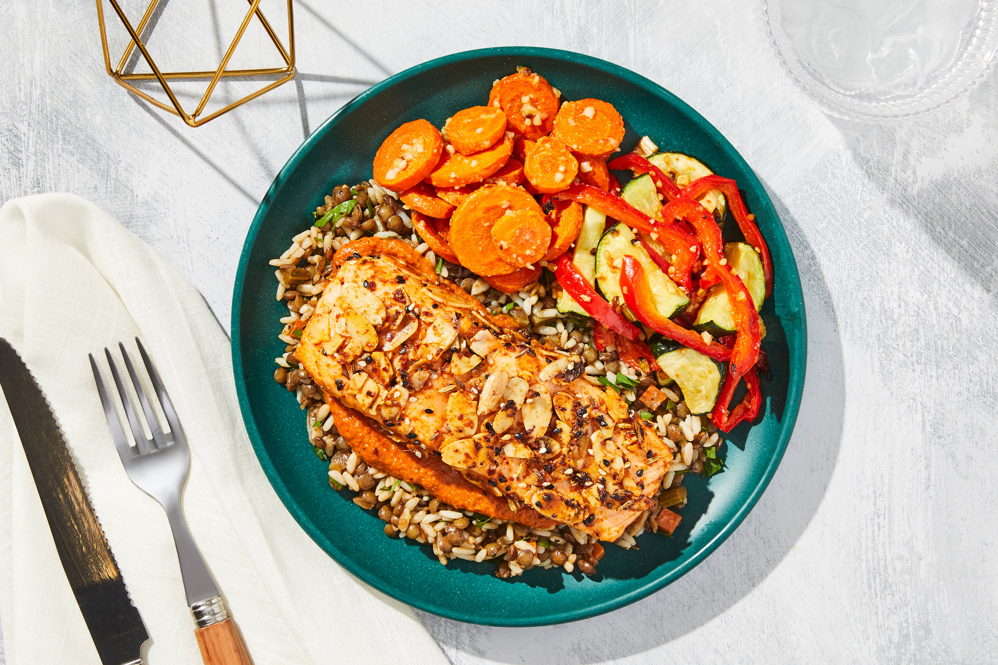 Moroccan-Style Almond Crusted Salmon
