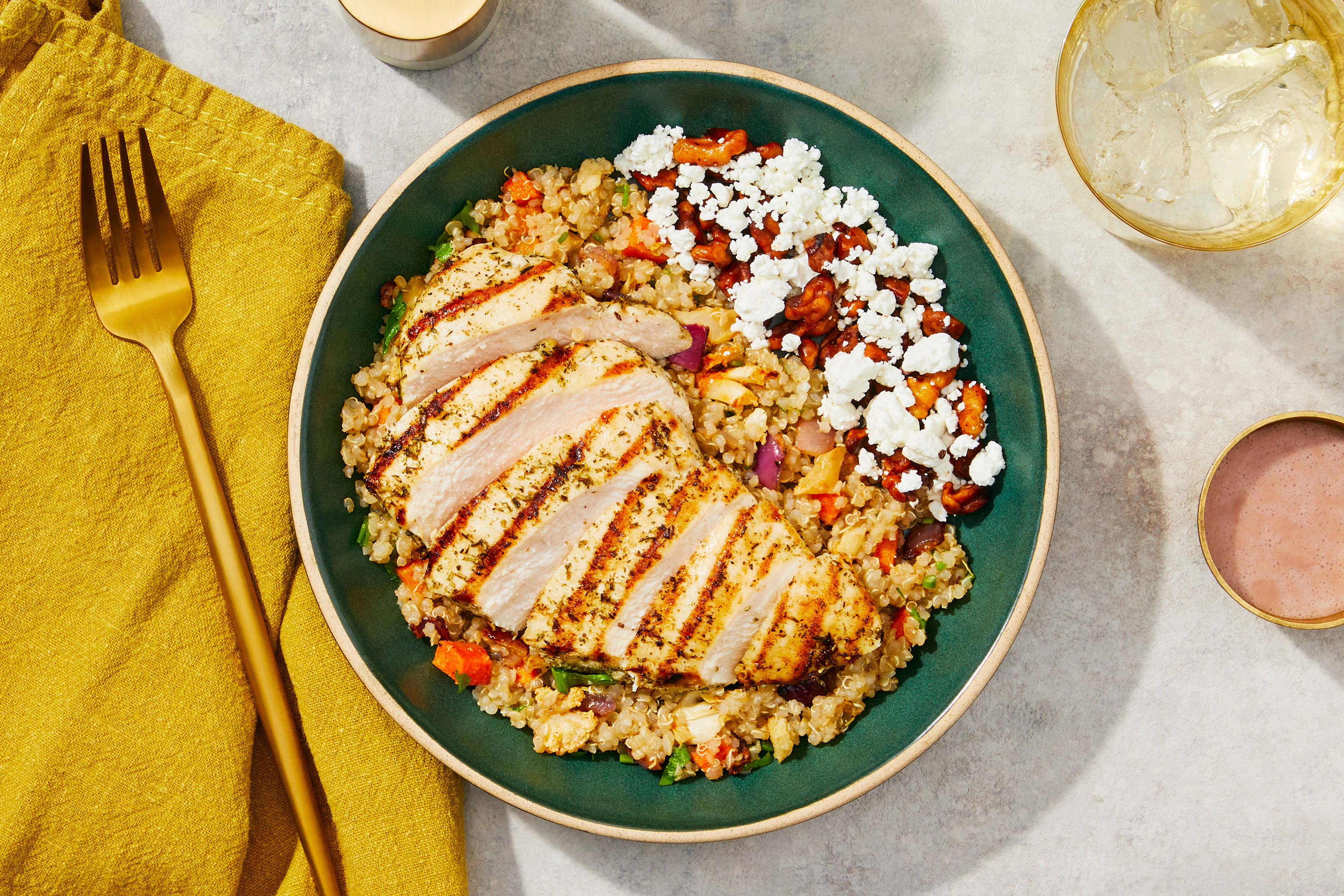 Grain Bowl - Chicken & Pomegranate-Maple Sauce