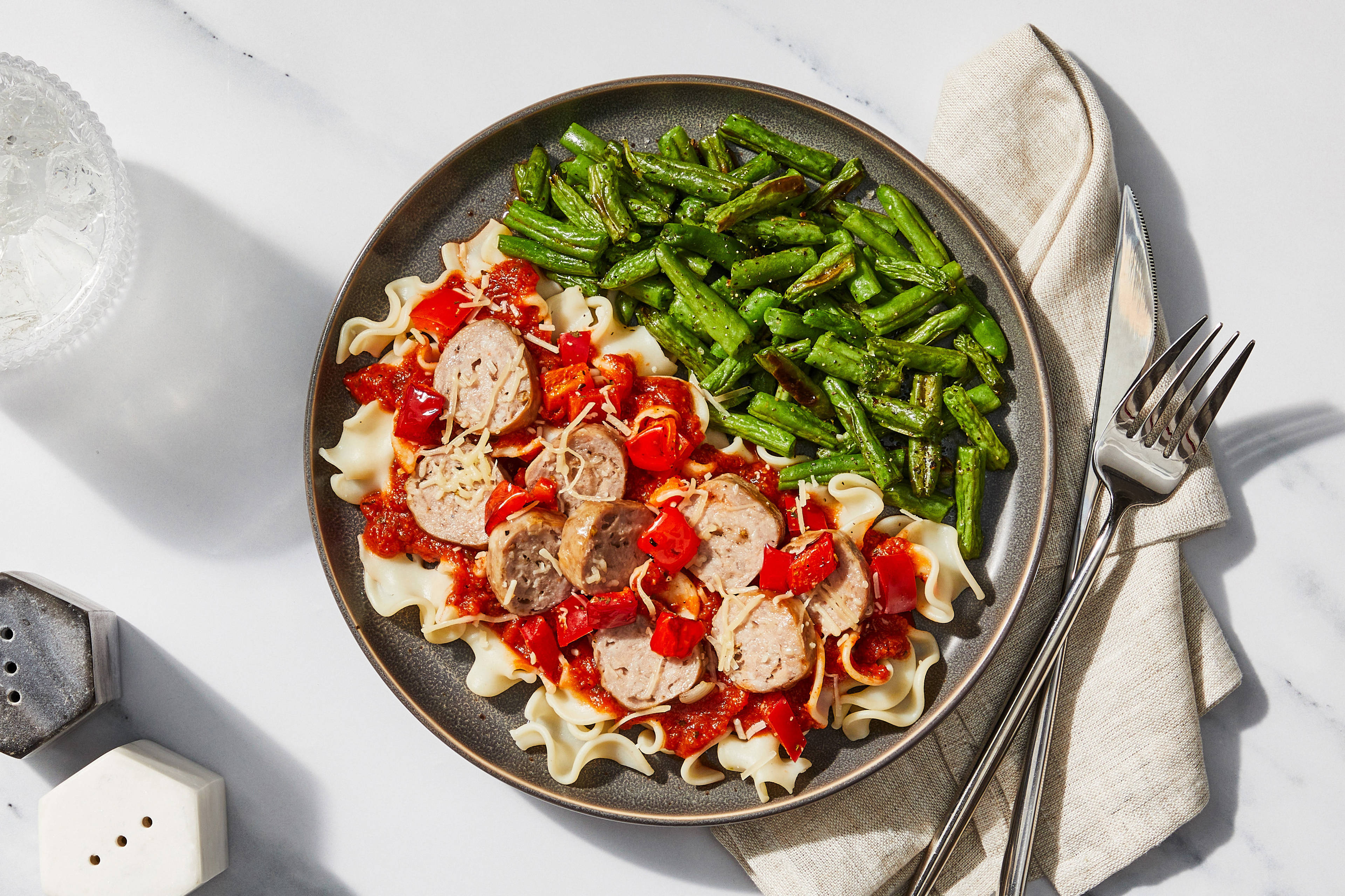 Italian Sausage & Roasted Red Pepper Lasagnette
