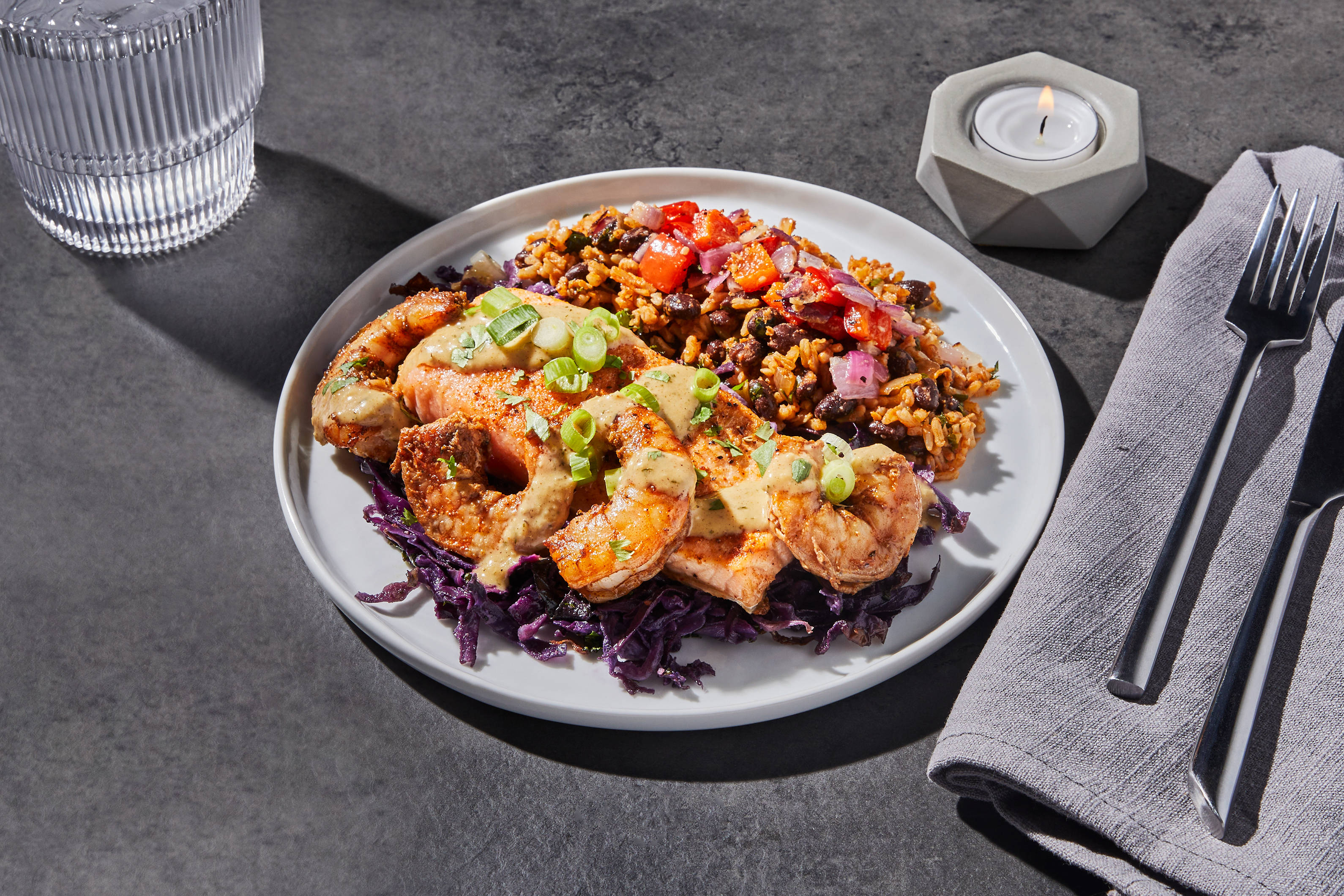 Baja Salmon & Shrimp