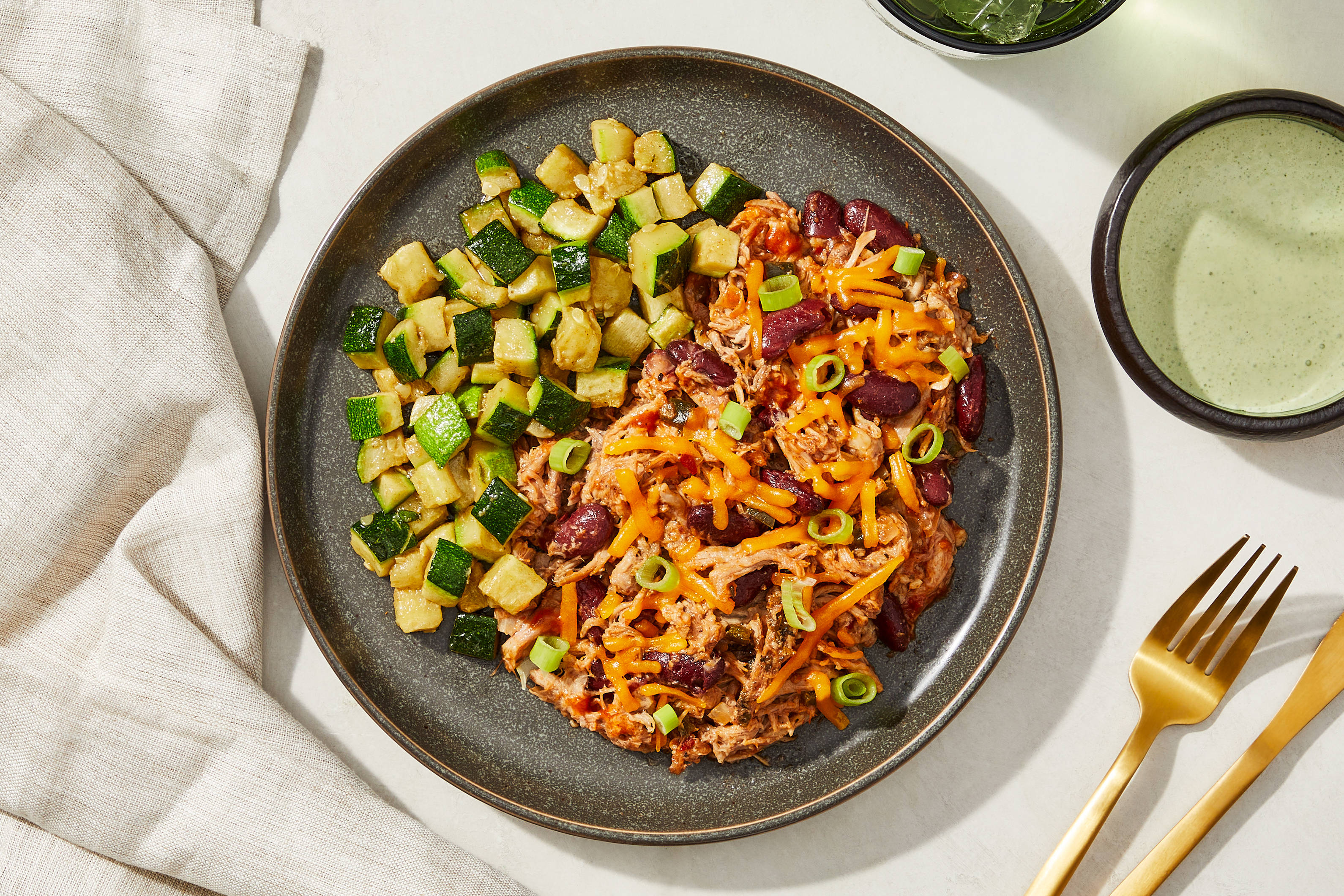 Southwest-Style Pulled Pork Melt