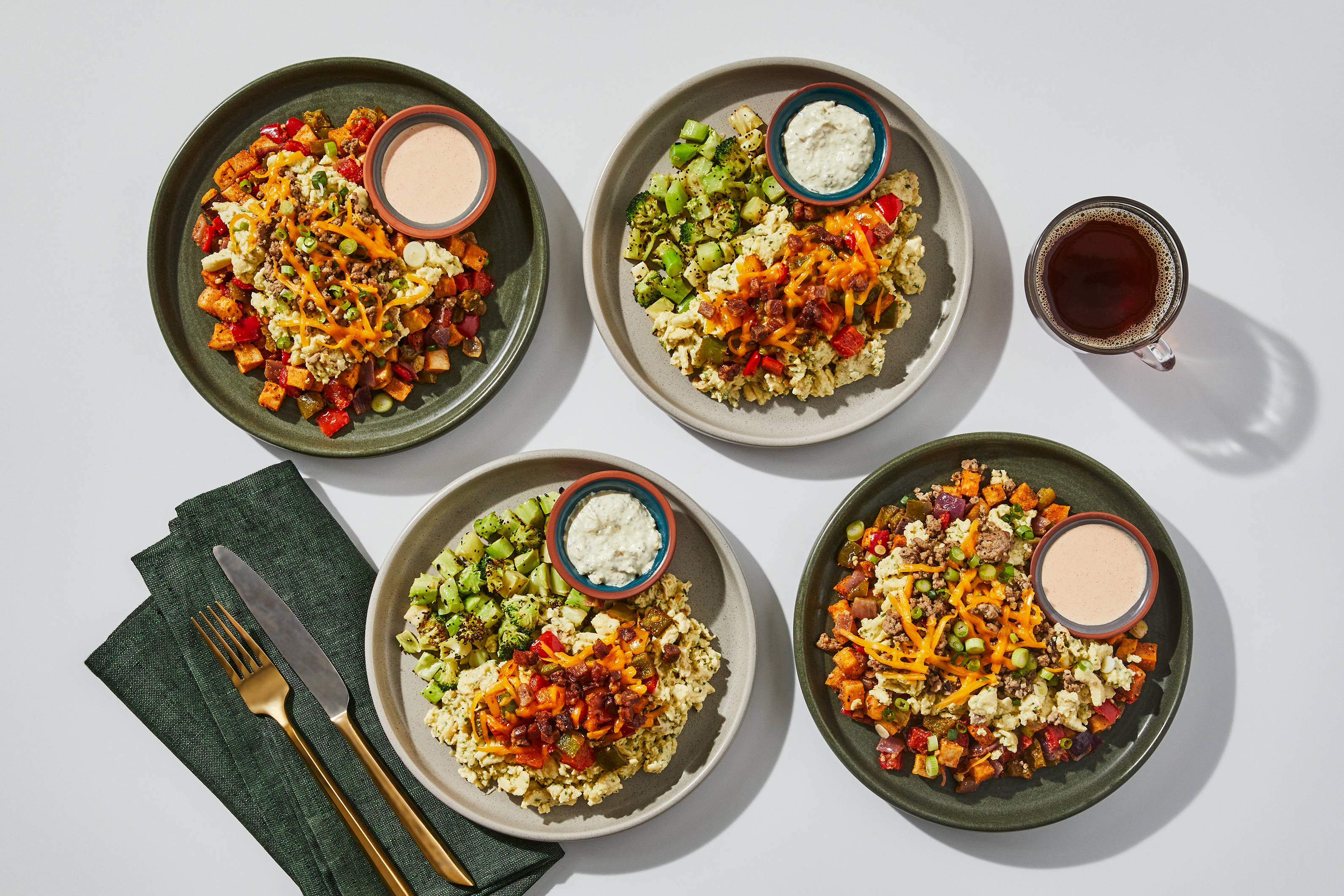 Breakfast Bundle - Bacon & Smoked Cheddar Egg Scramble & Sausage & Egg Skillet