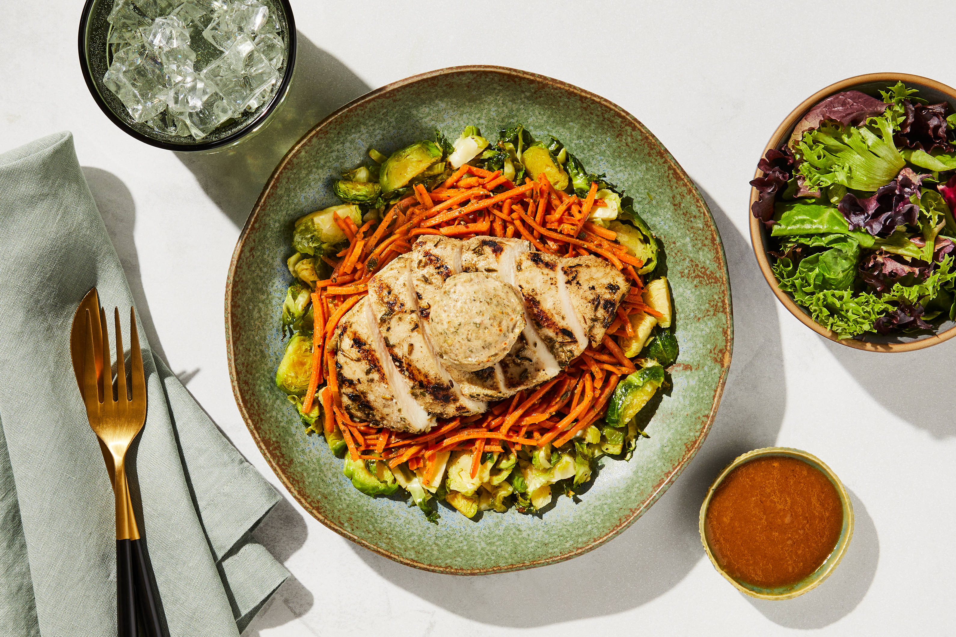 Salad Topper - Rosemary Goat Cheese & Chicken -- PRICE TEST