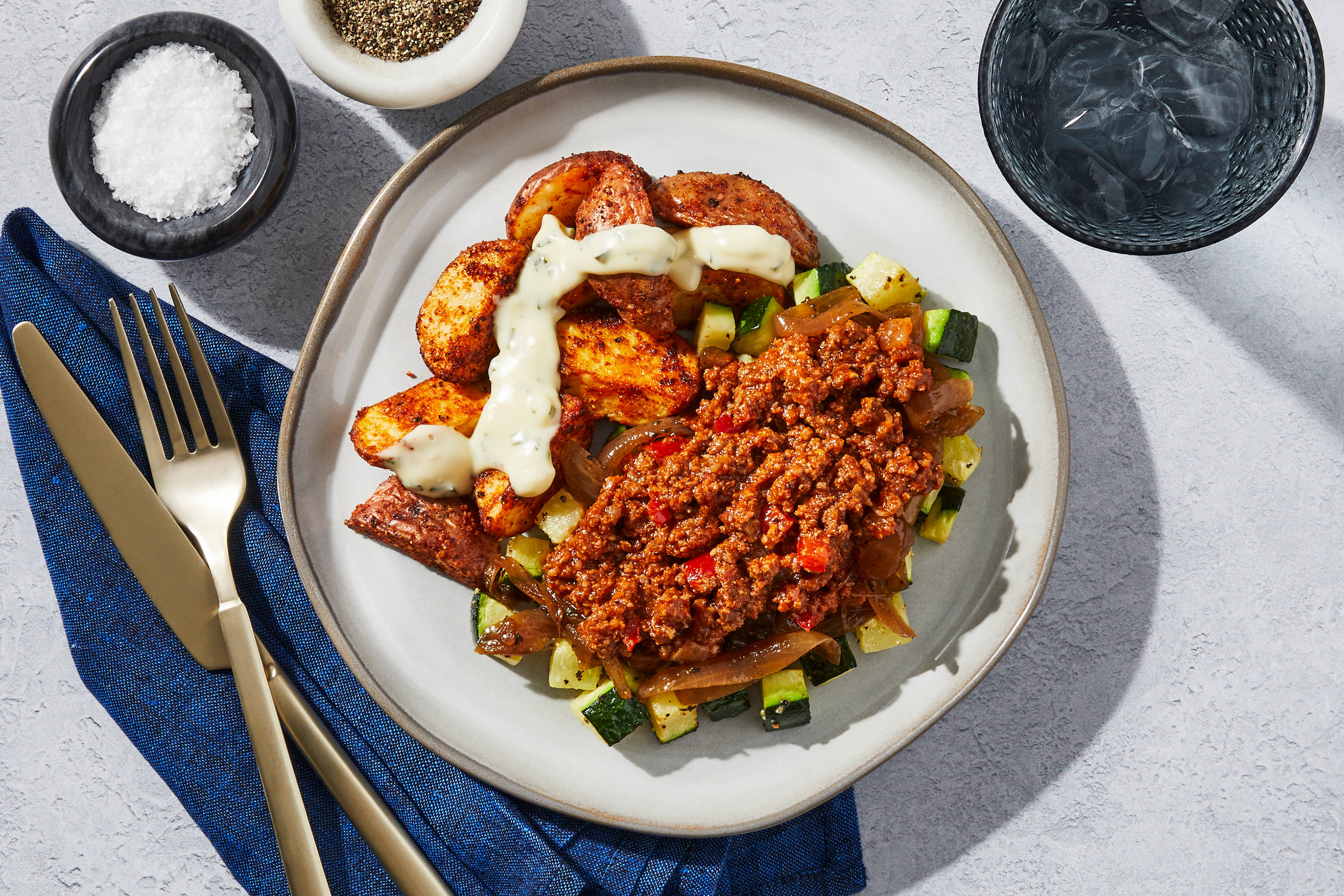 BBQ Beef Smothered Zucchini