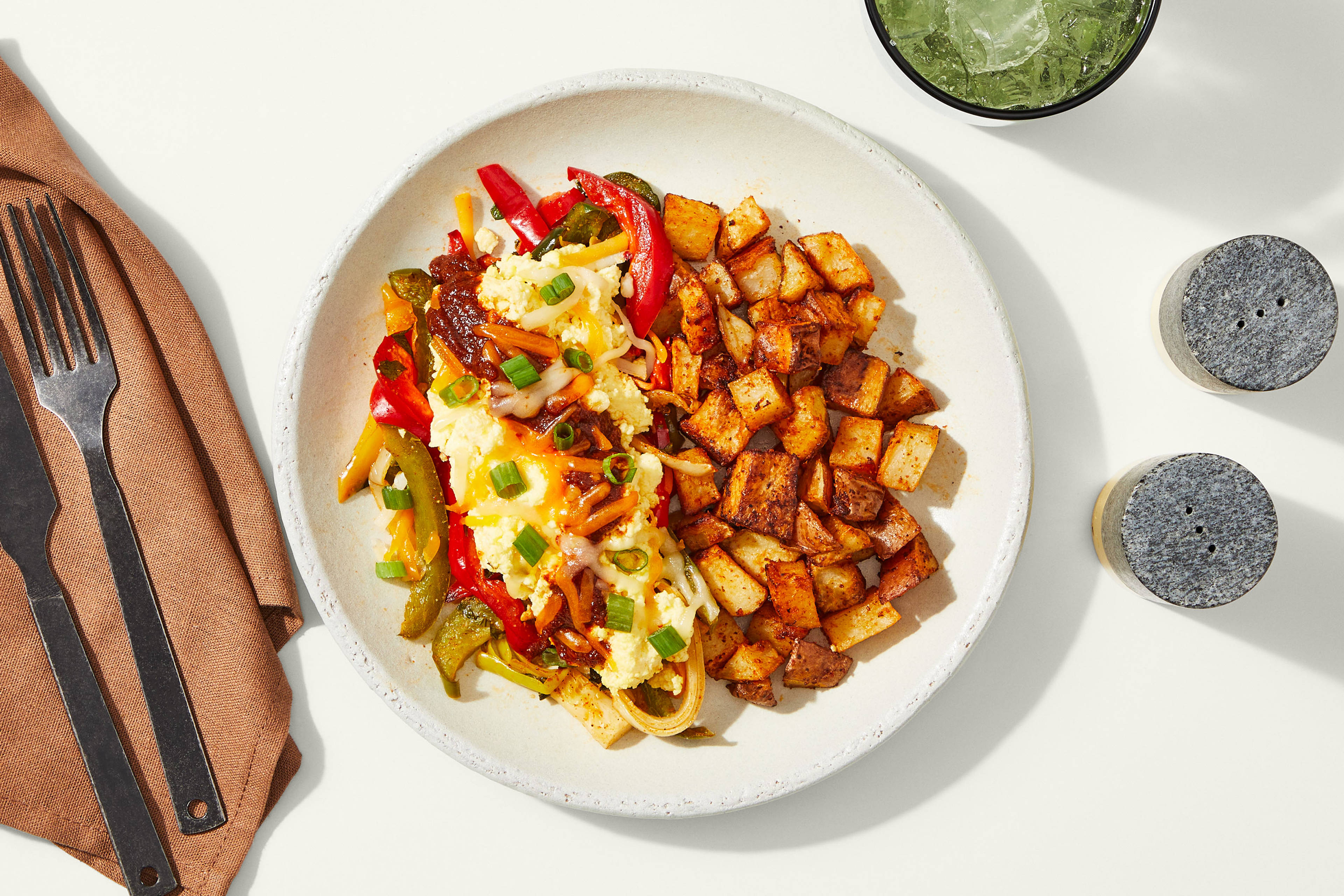 Smoky Cowboy Skillet & Scrambled Eggs
