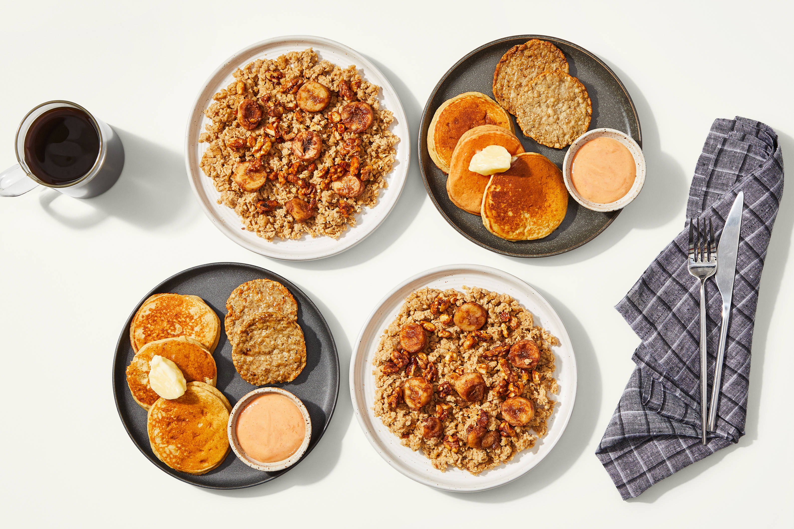 Breakfast Bundle - Honey Yogurt Pancakes & Banana Walnut Overnight Oats