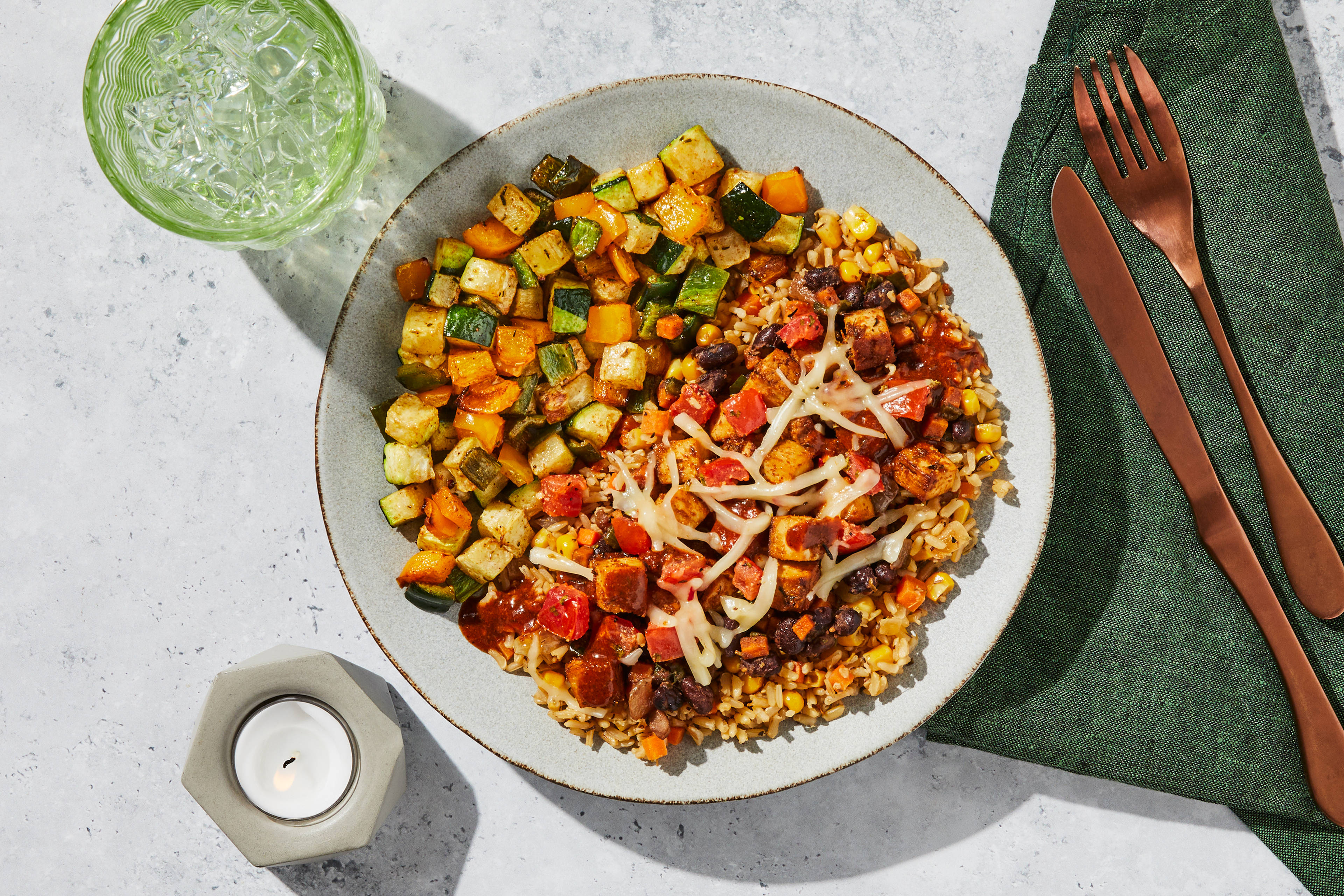 Tofu Enchilada Bowl