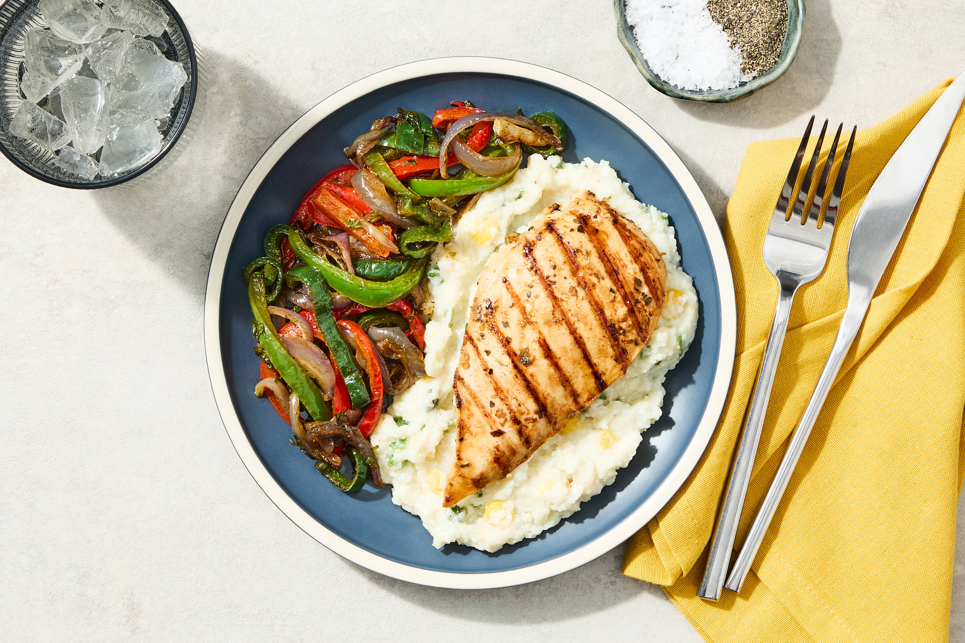 Sweet Corn-Jalapeño Polenta & Chicken