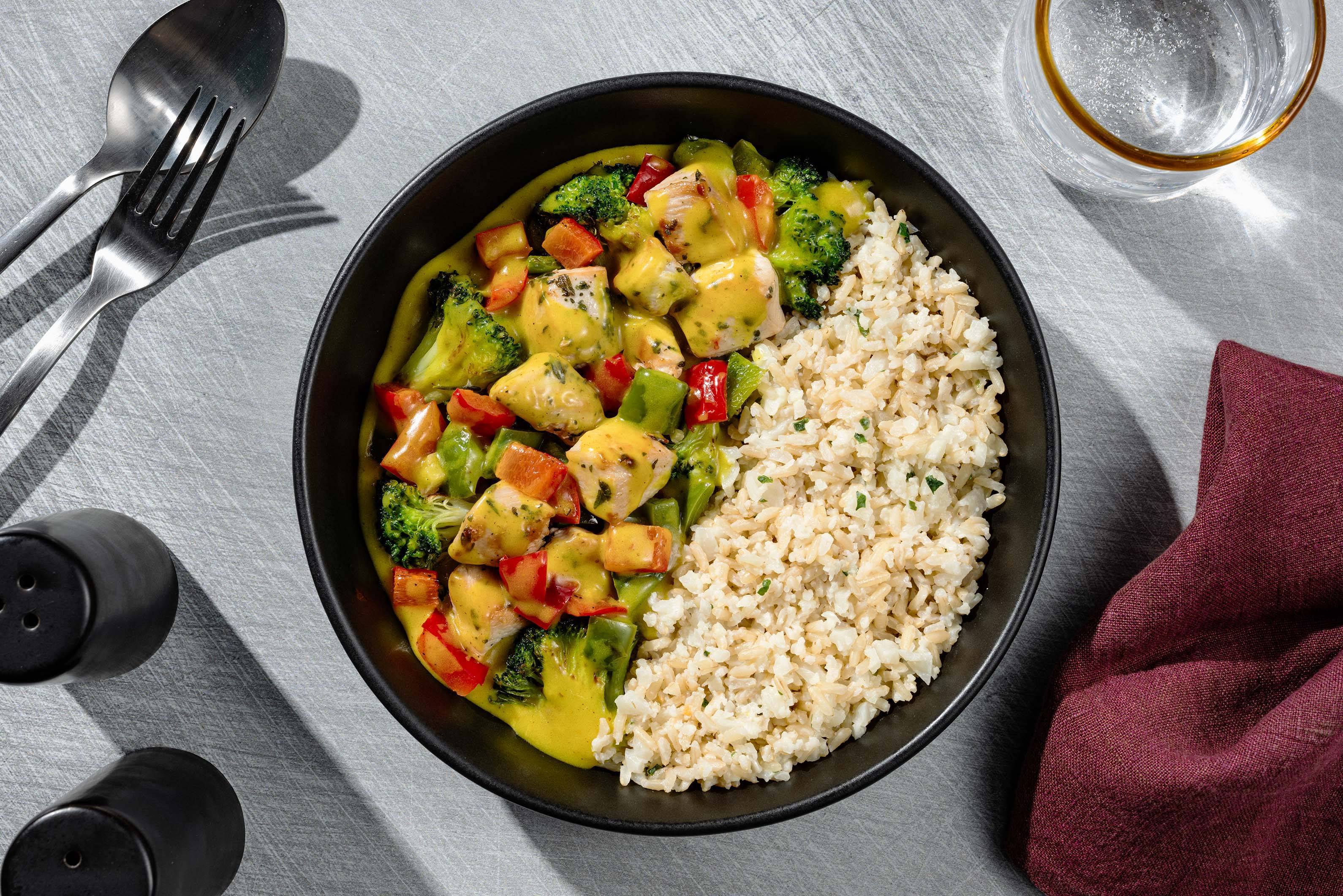 Milde gele kipcurry 
