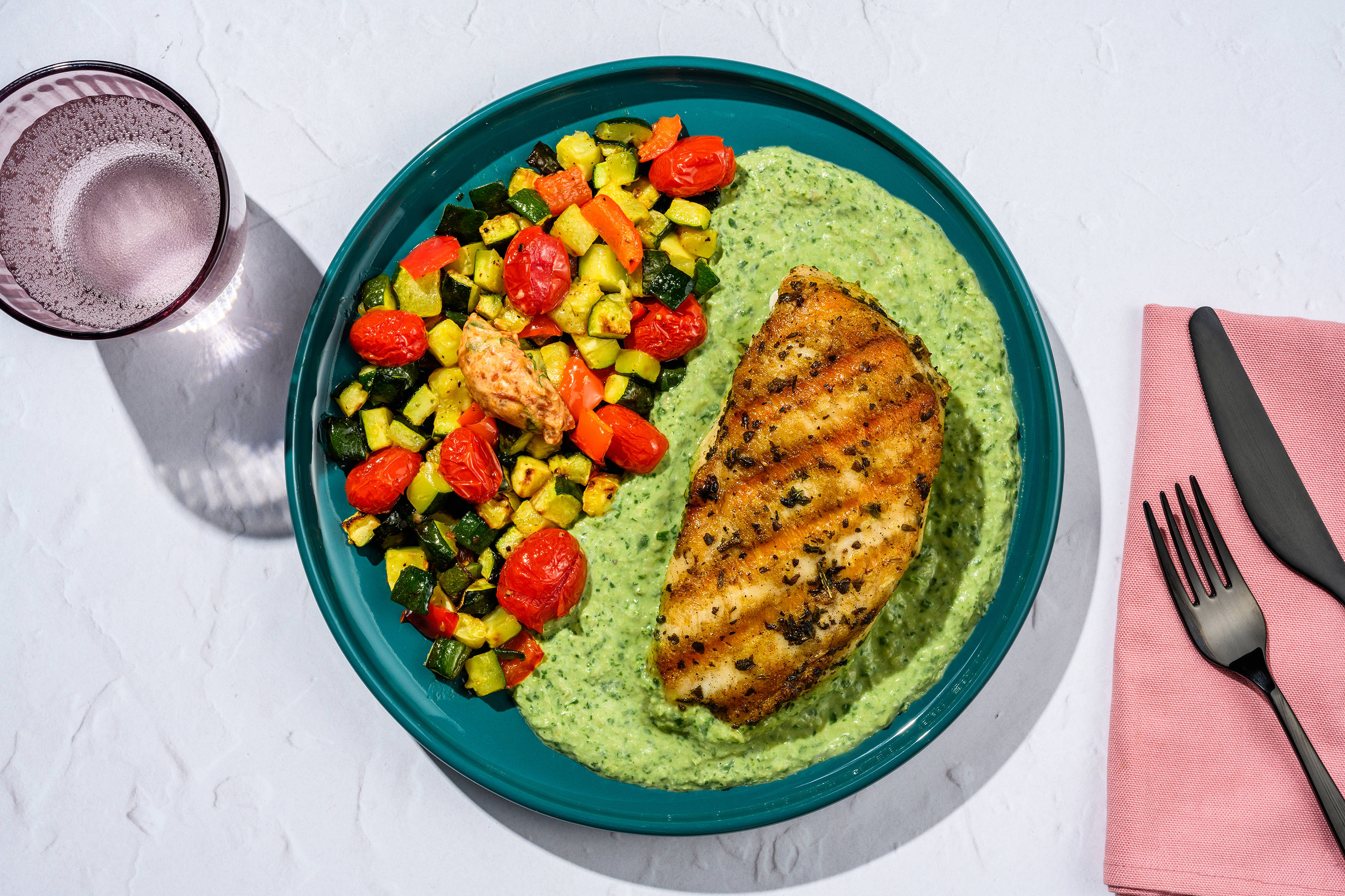 Chicken in creamy spinach