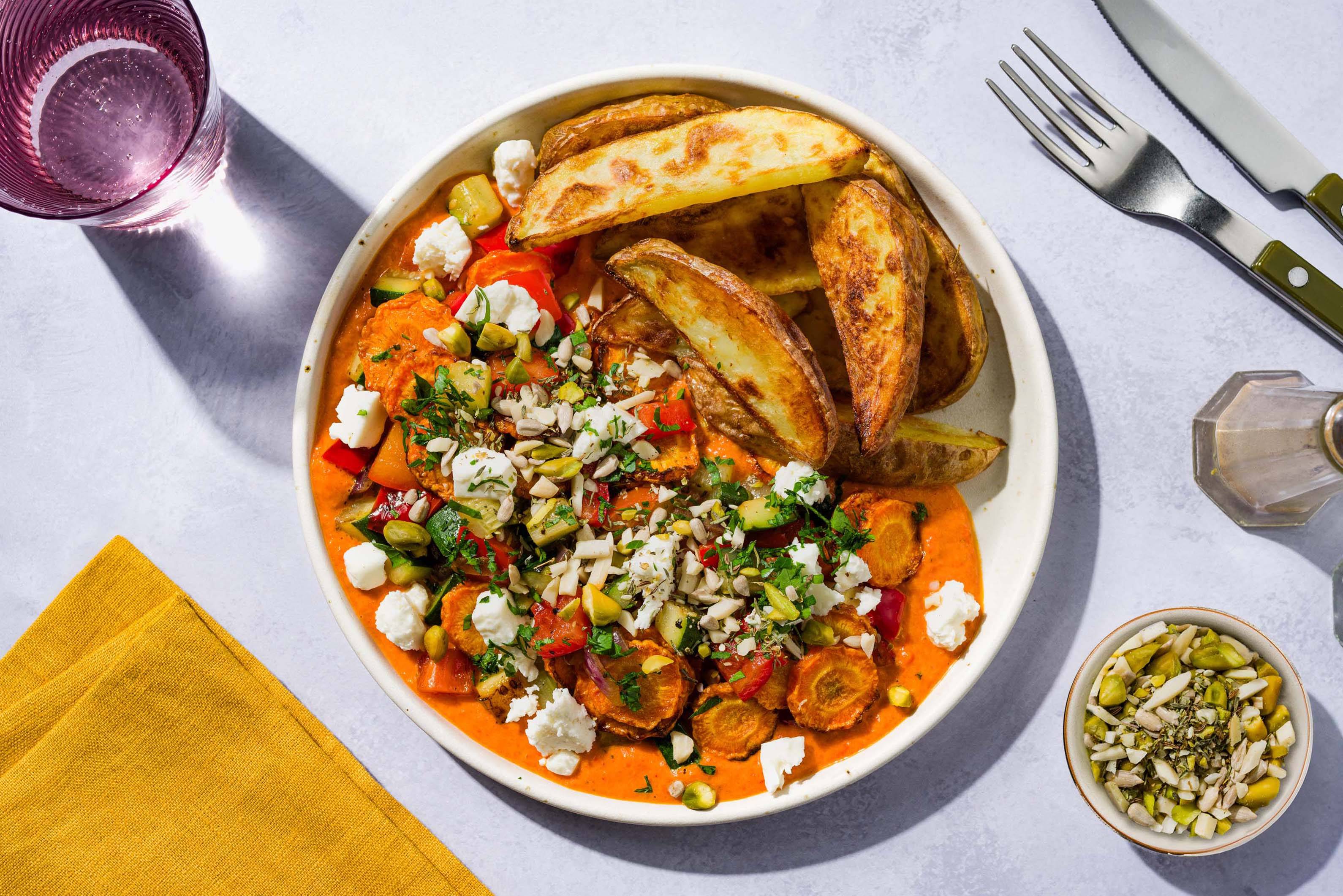 Tajine van groenten en feta