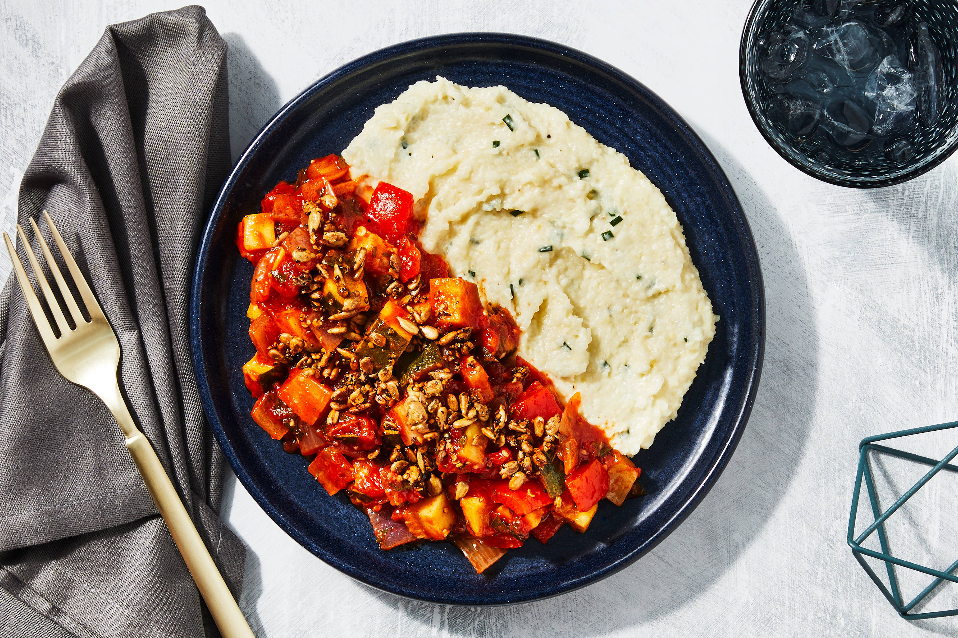 Ratatouille på zucchini och paprika