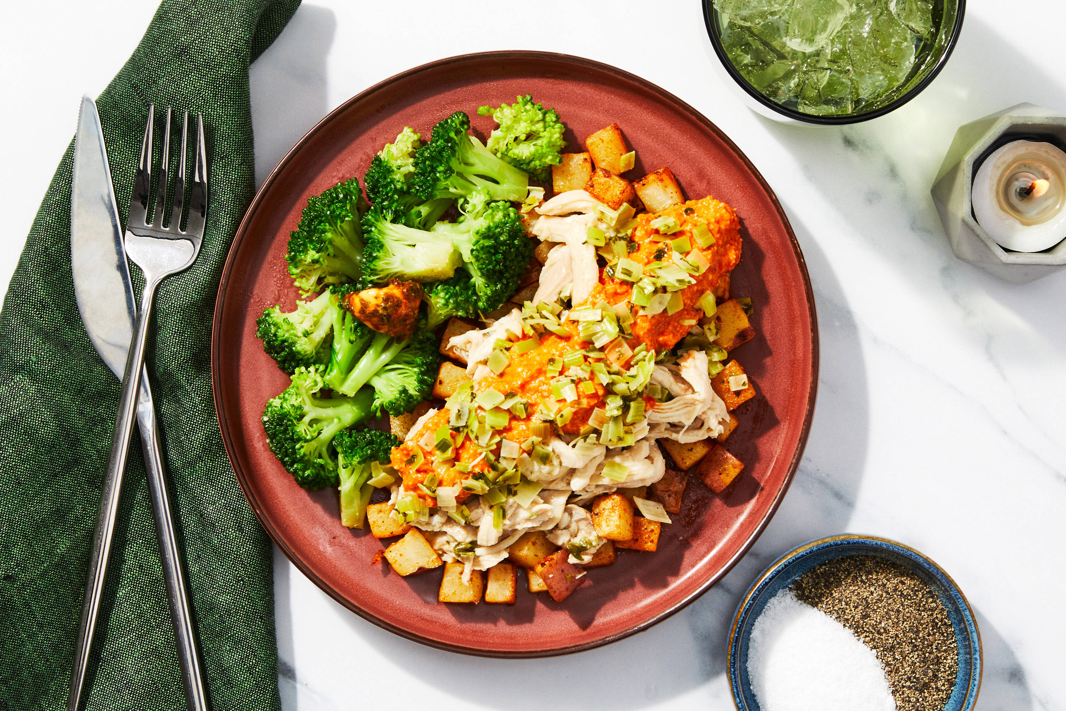 Romesco Chicken Thighs