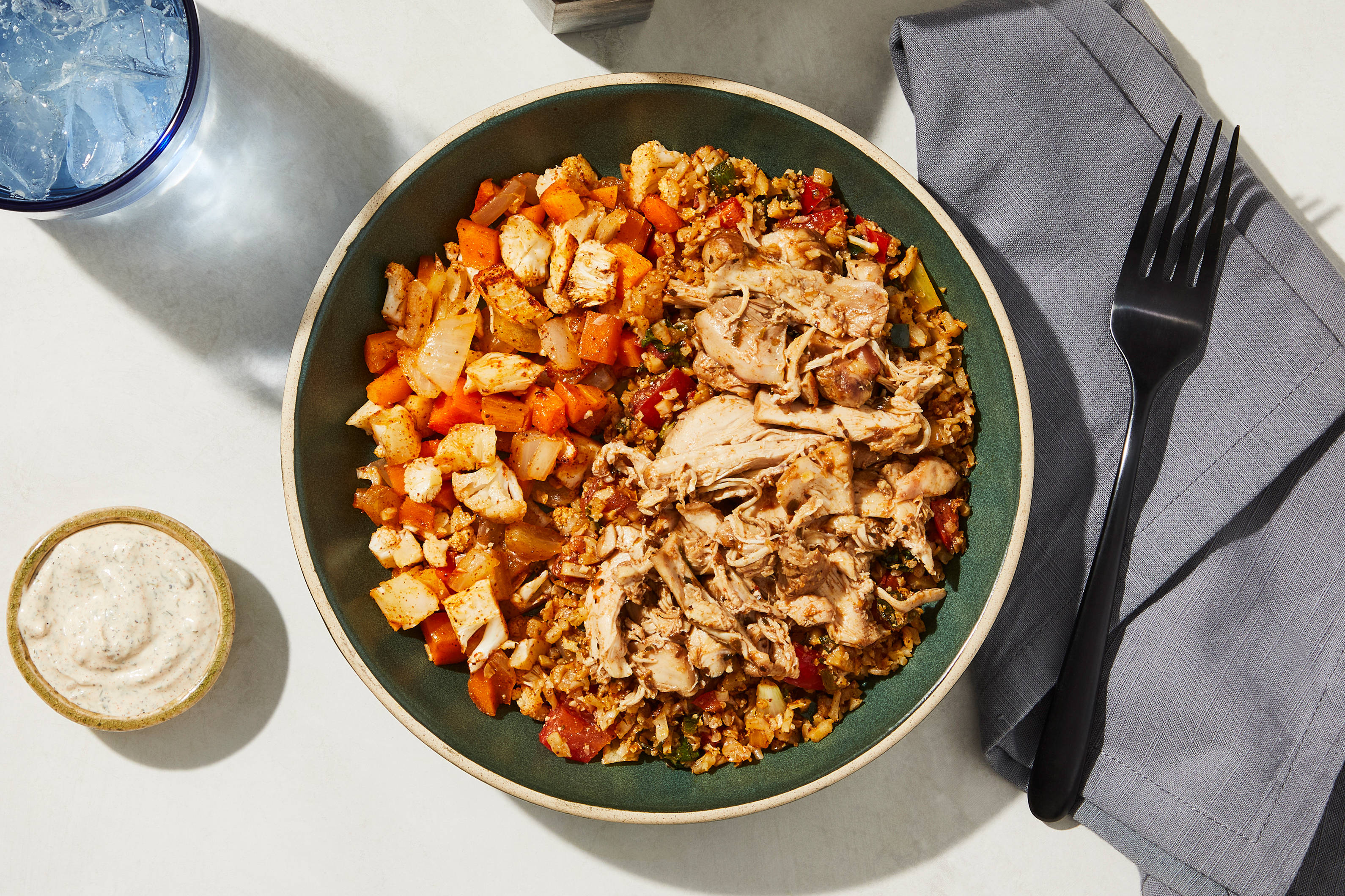 Southwestern Chicken Thighs & Chipotle Ranch