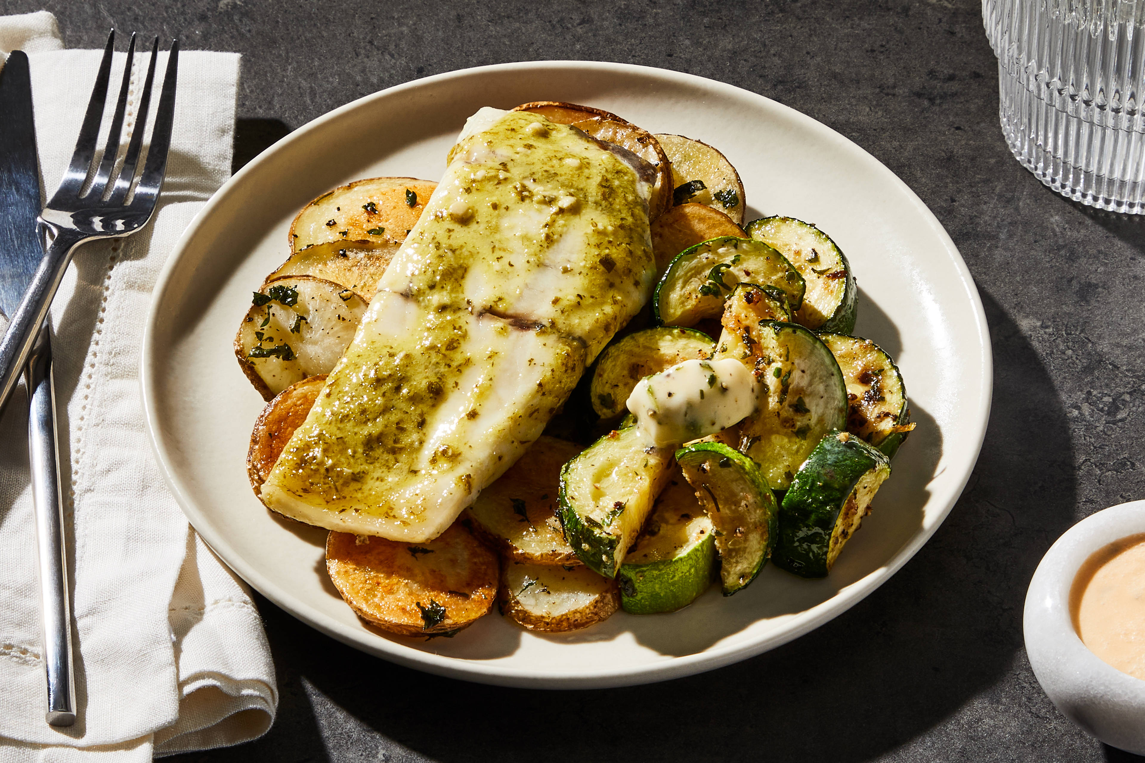 Garlic Herb Roasted Barramundi