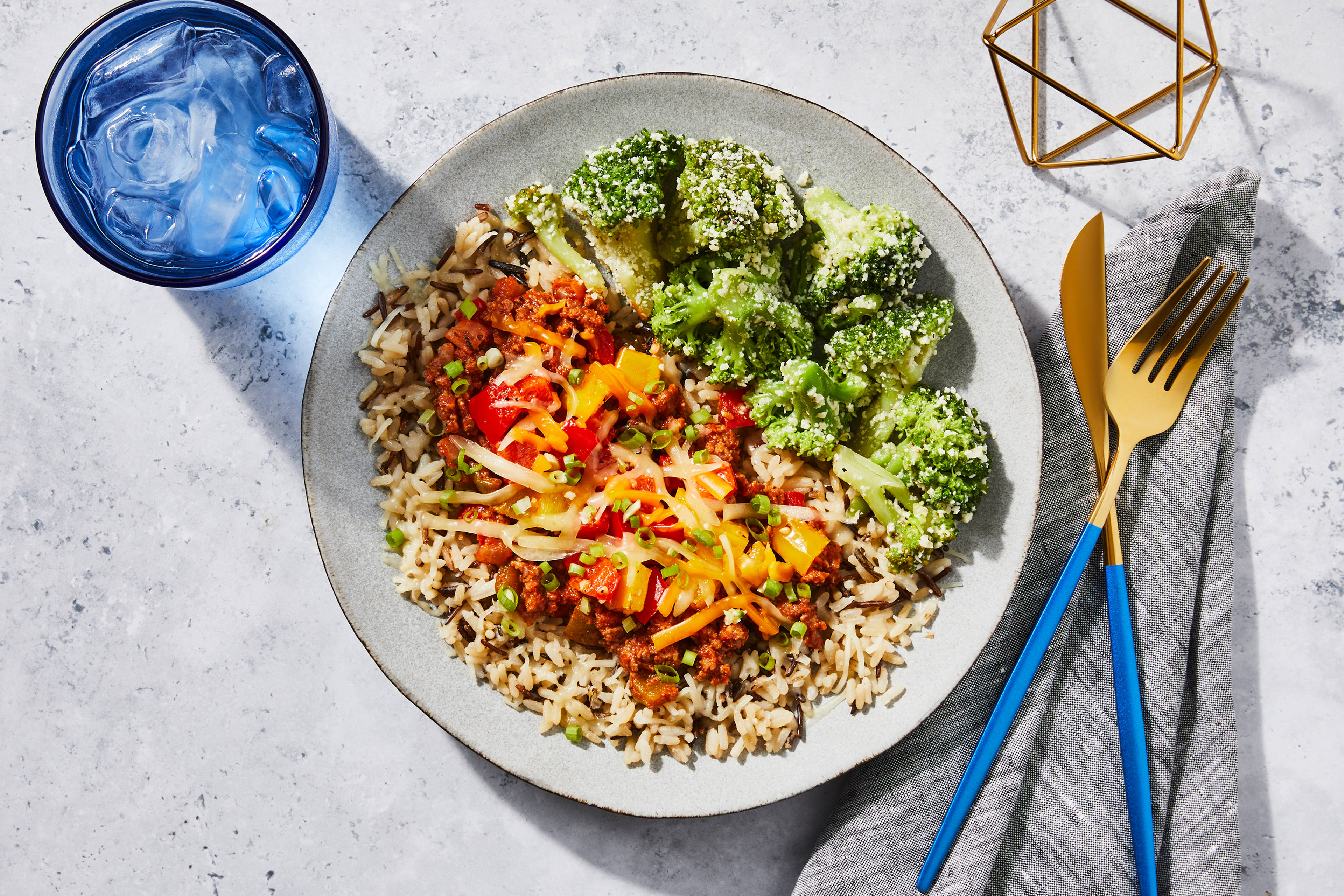 Roasted Bell Pepper & Ground Beef Bowl