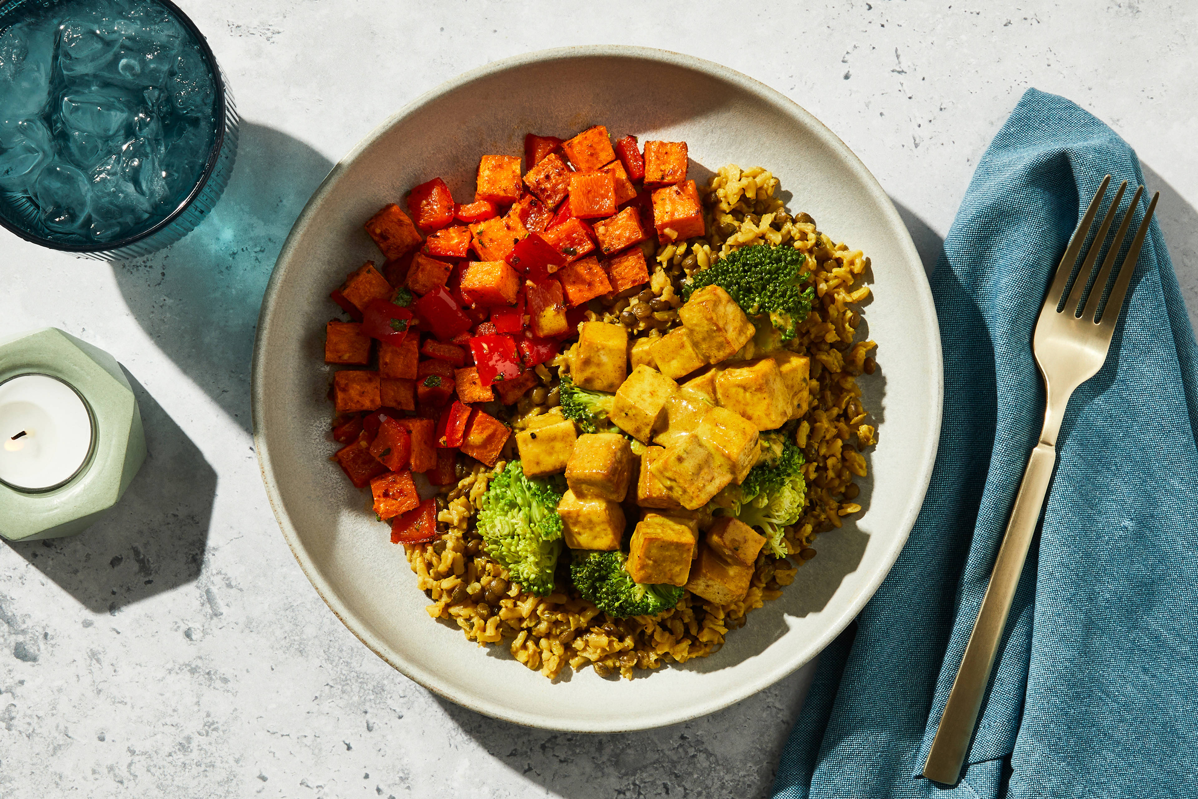 Coconut Lime Curried Tofu