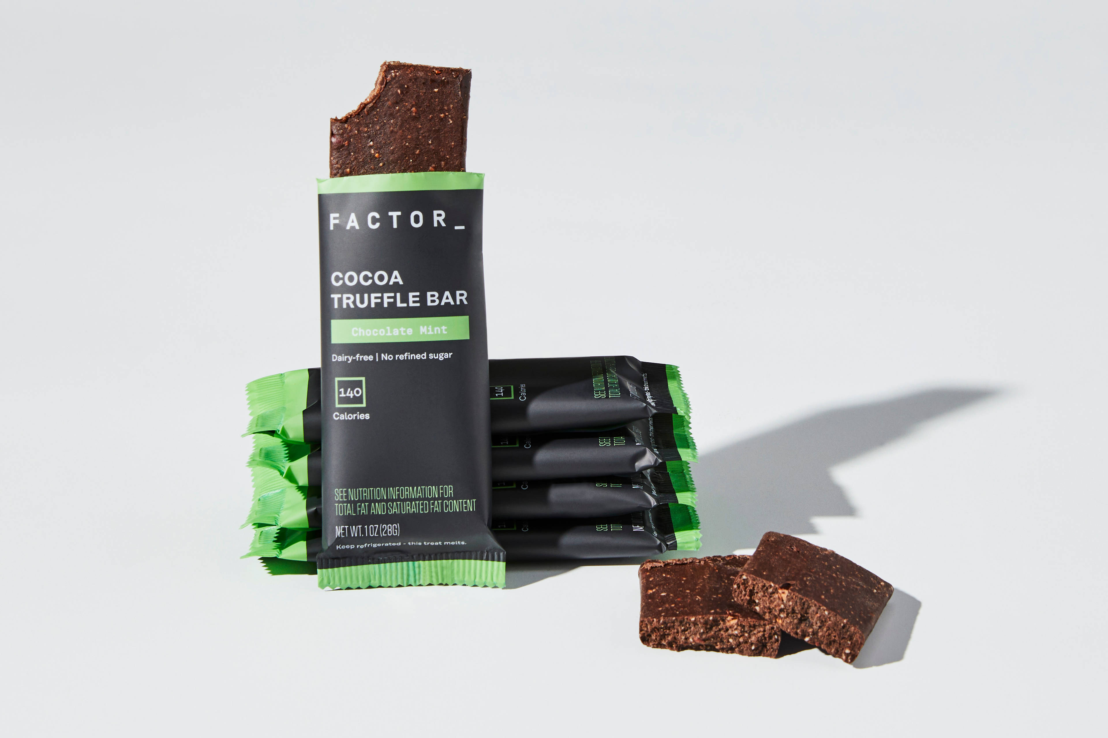 Cocoa Truffle Bars - Chocolate Mint