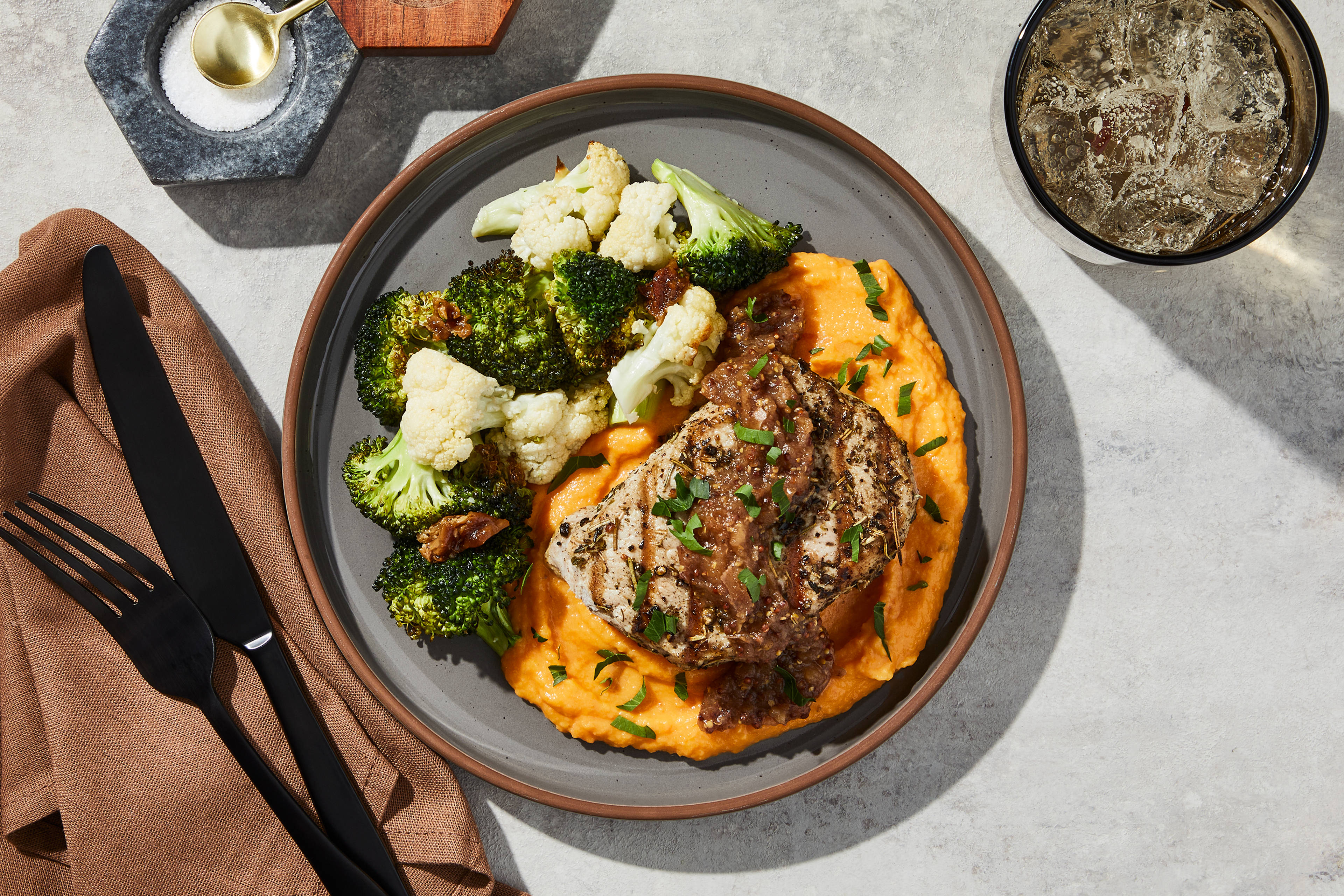 Apple Mustard Pork Chop