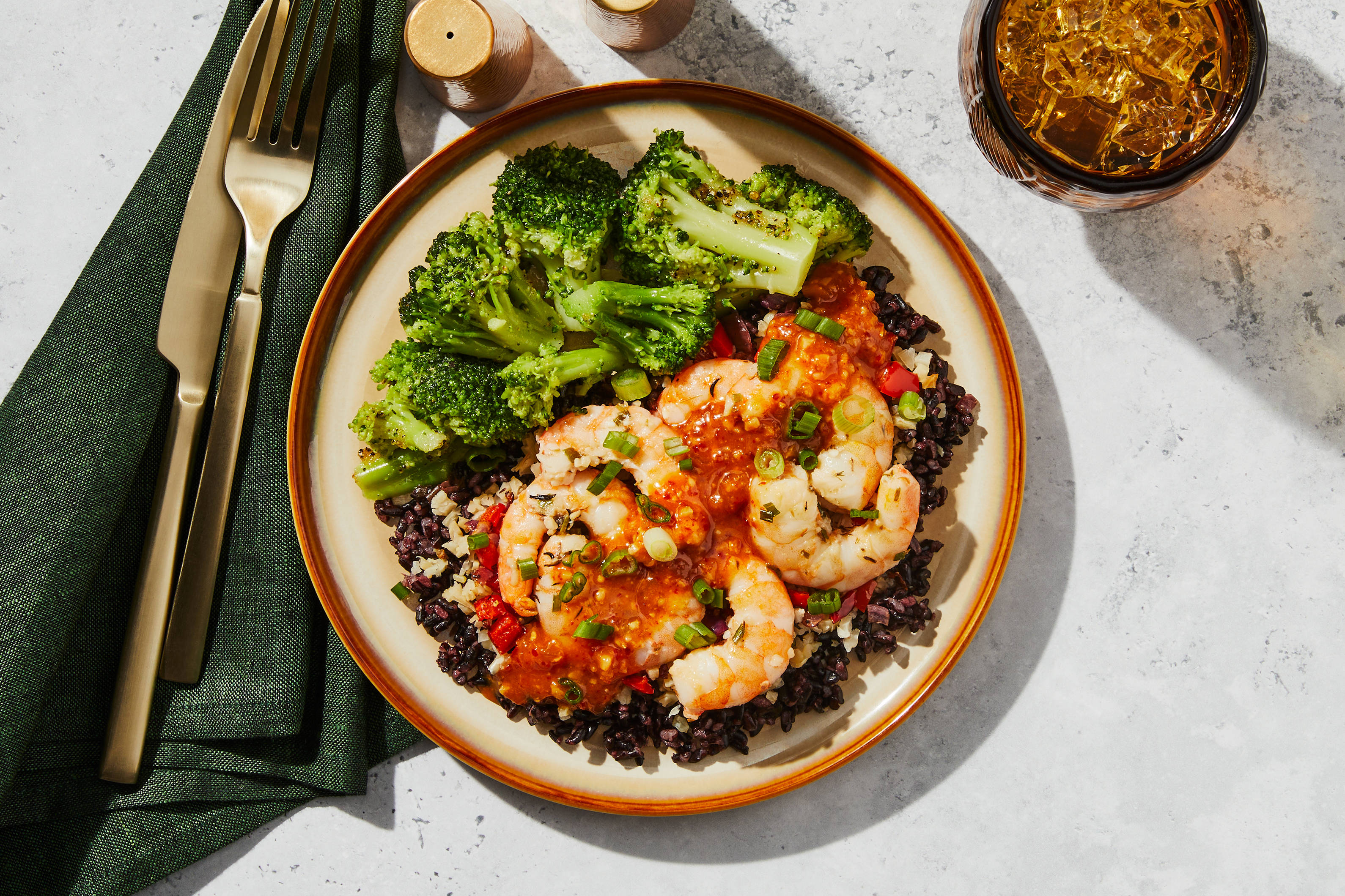 Fiery Korean-Style Shrimp