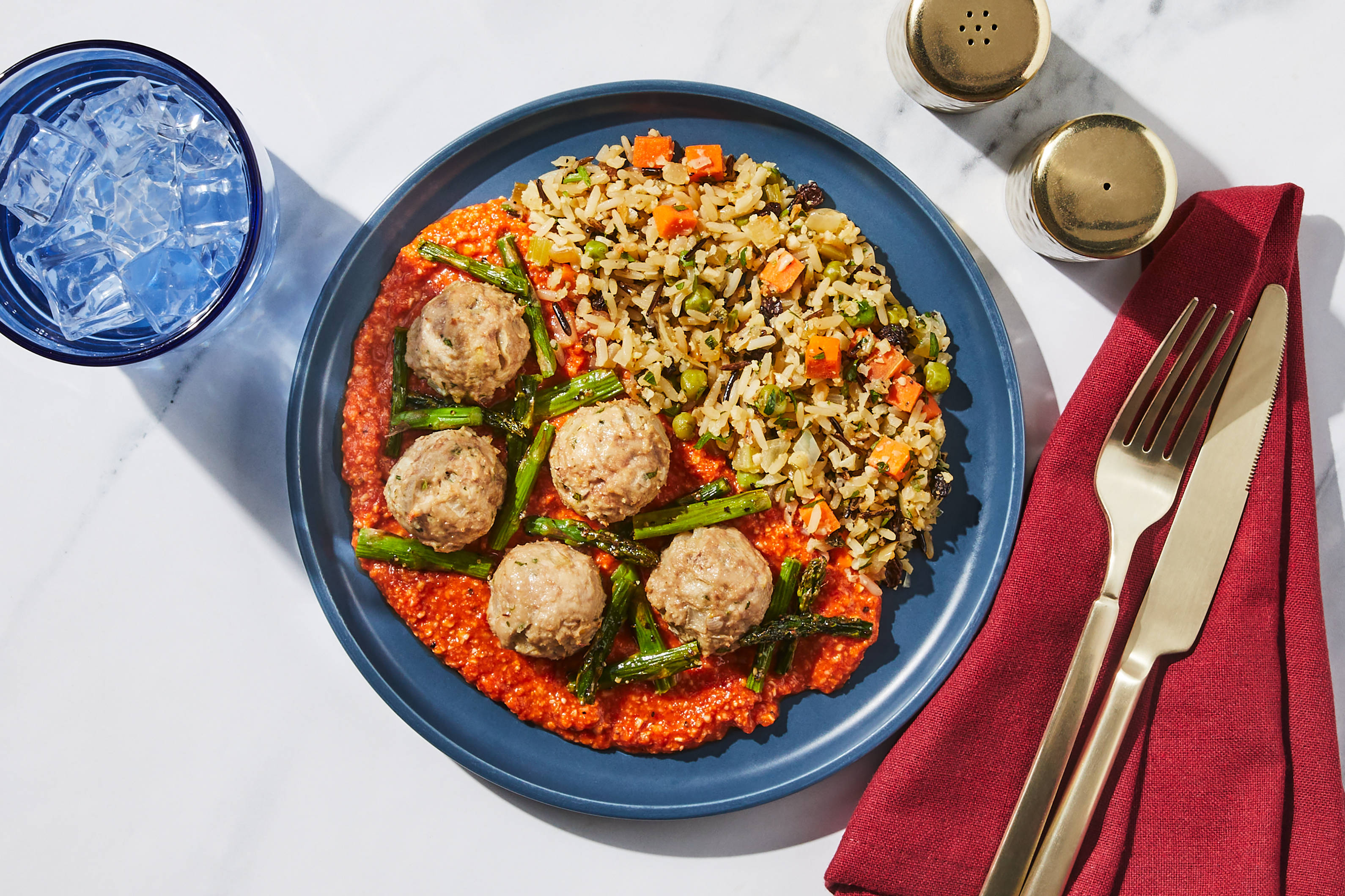 Romesco Turkey Meatballs