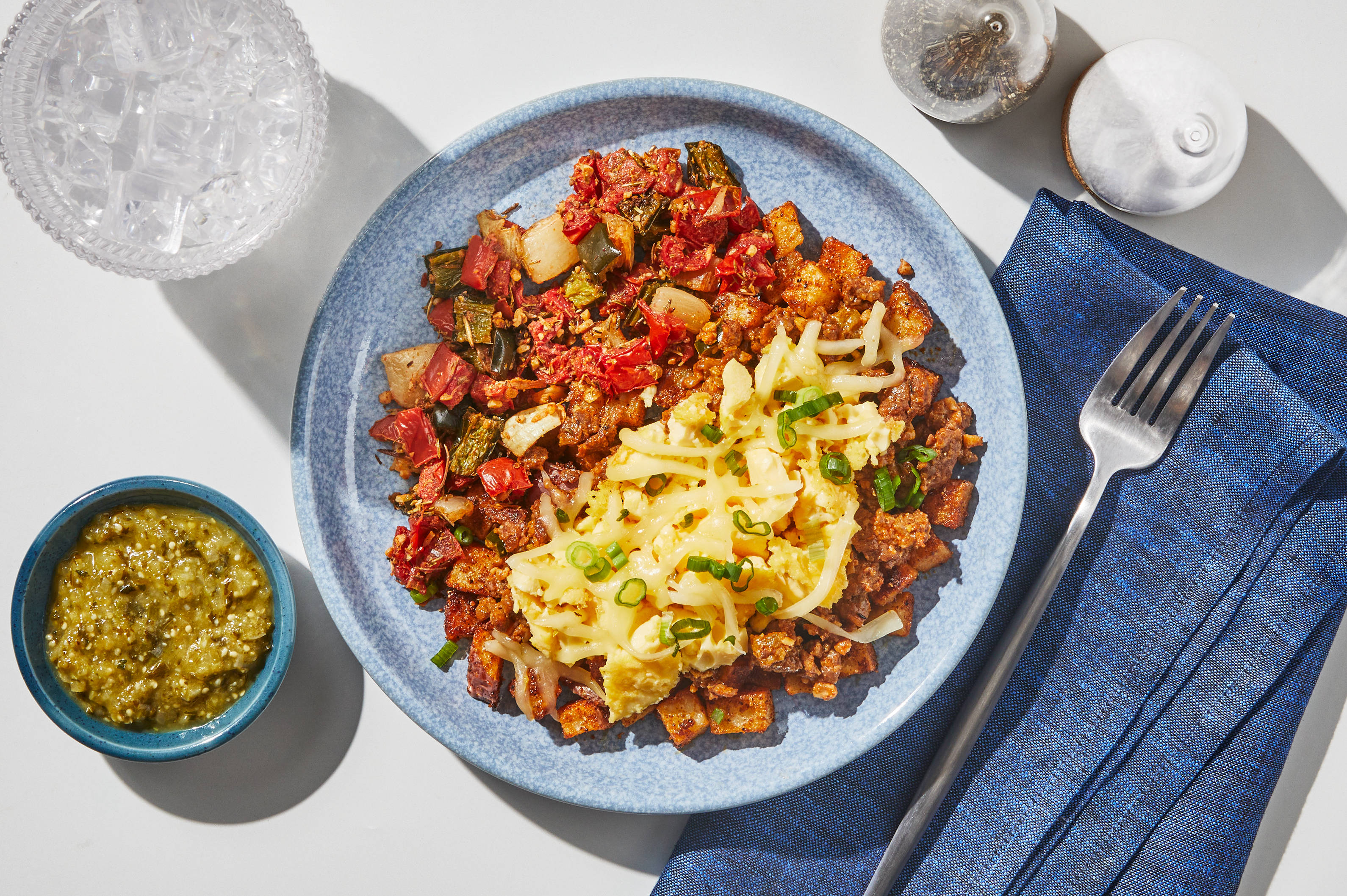 Chorizo Verde & Pepper Jack Scrambled Eggs 