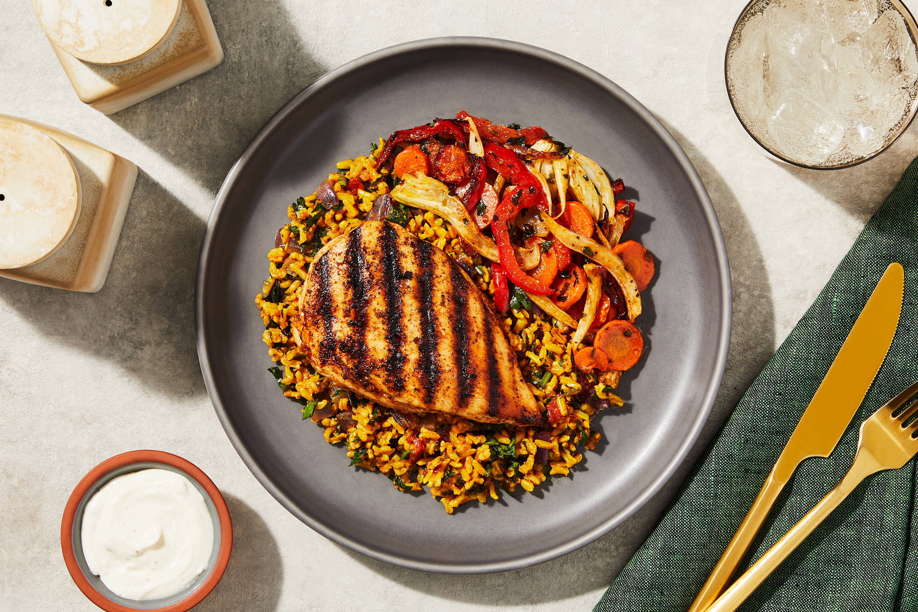 Tabbouleh Rice & Grilled Chicken