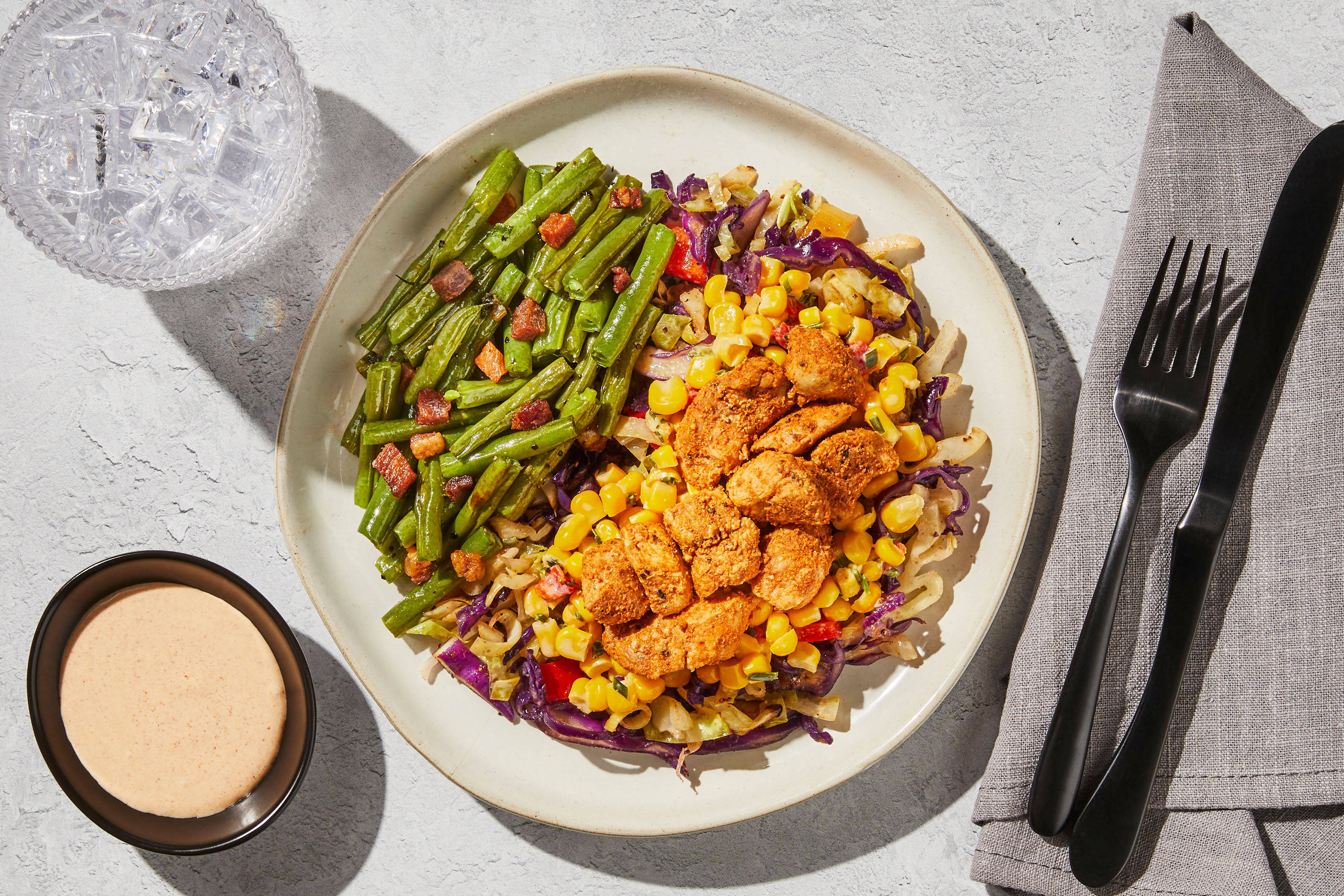 Southern-Style Spicy Chicken & Roasted Cabbage