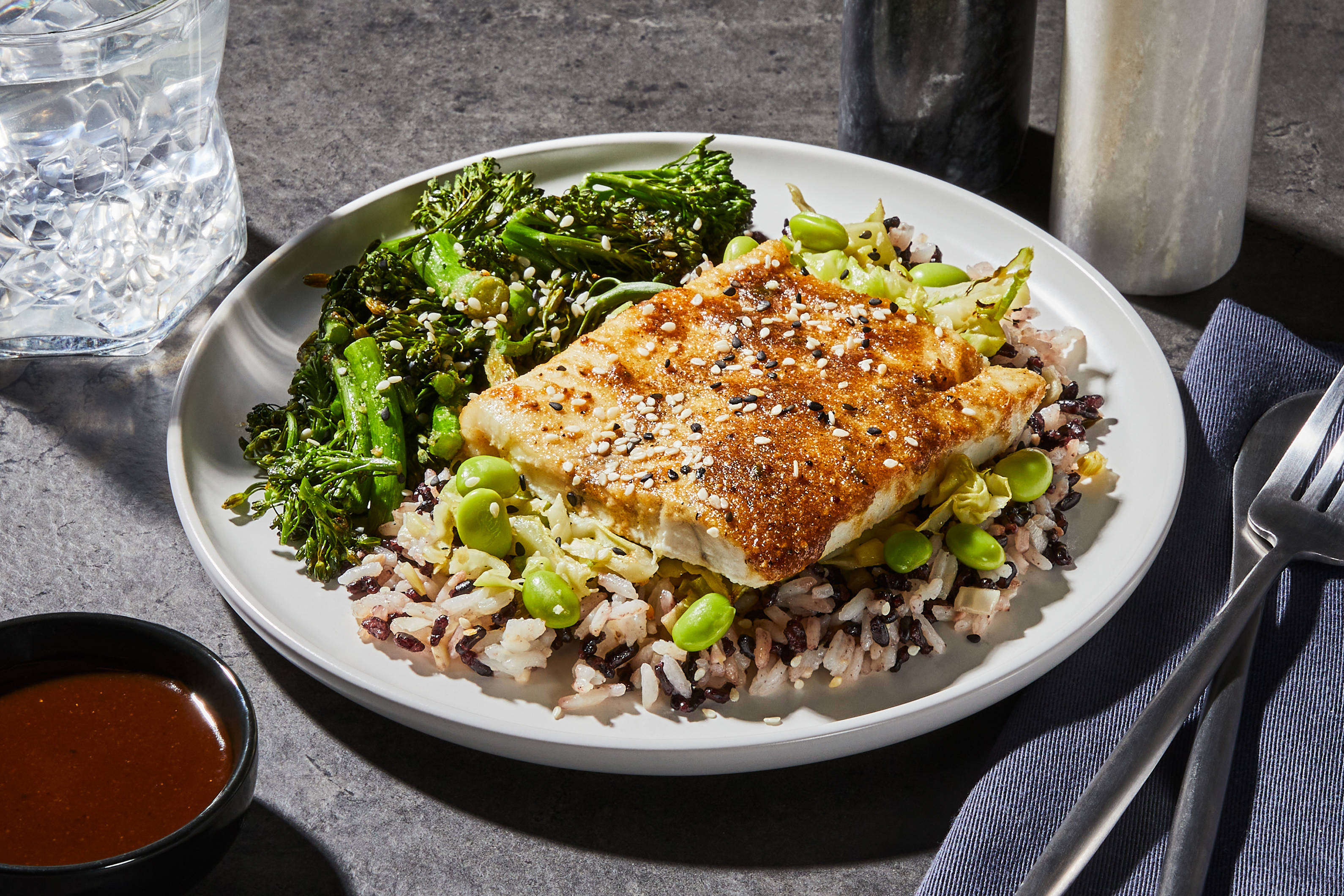 Sweet Teriyaki Sesame Barramundi